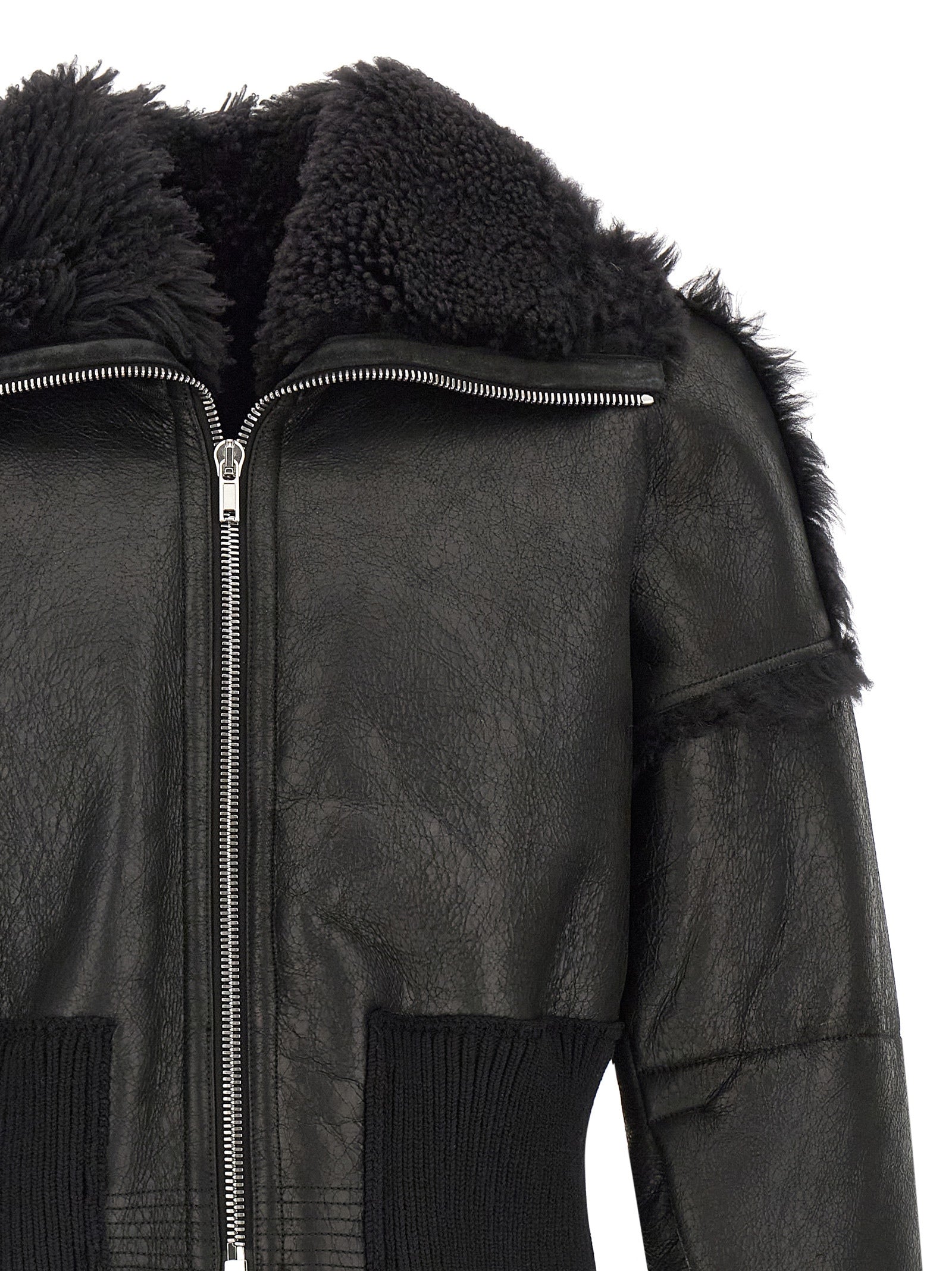 Rick Owens Men 'Flight Jkt Cropped' Bomber Jacket