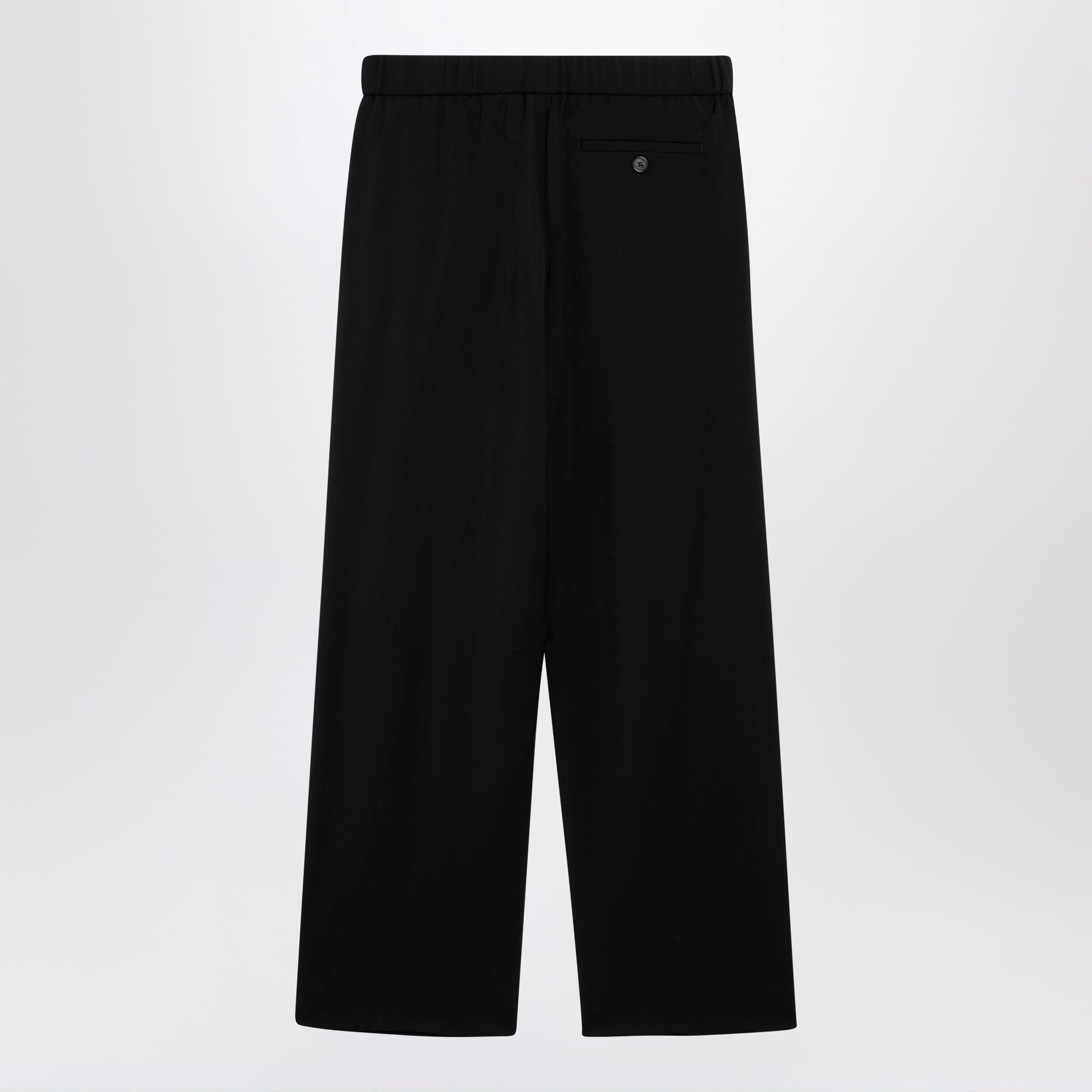 Loewe Elasticated Wool Trousers In Black Women