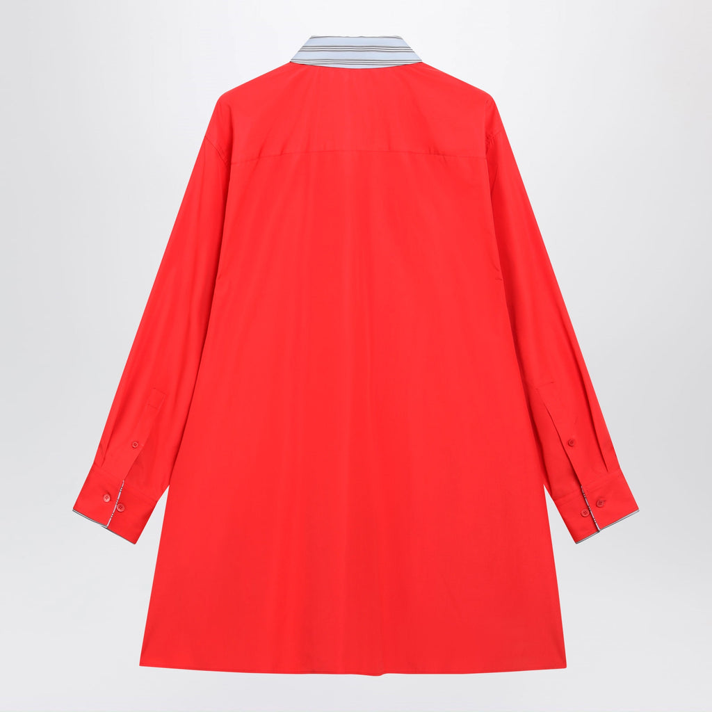 Loewe Red Cotton Shirt Dress Women