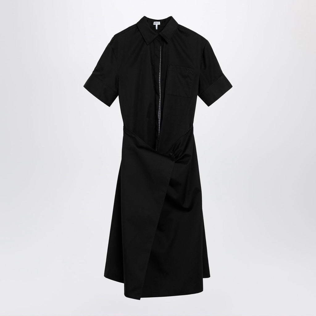 Loewe Black Cotton Shirt Dress Women