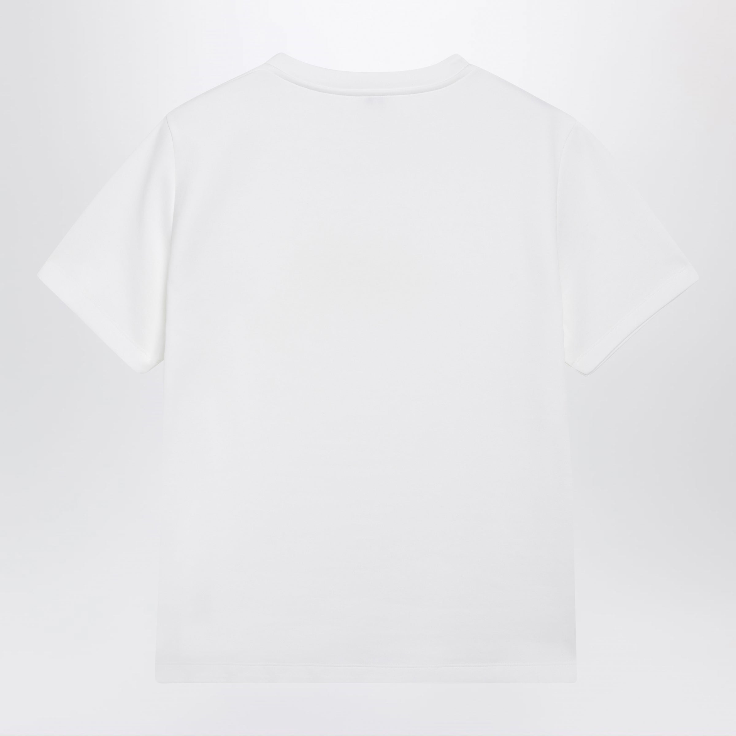 Loewe White Cotton T-Shirt With Embroidered Logo Women