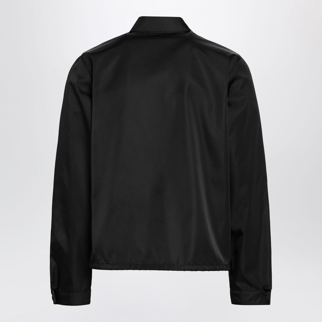 Prada Black Re-Nylon Zip-Up Jacket Men