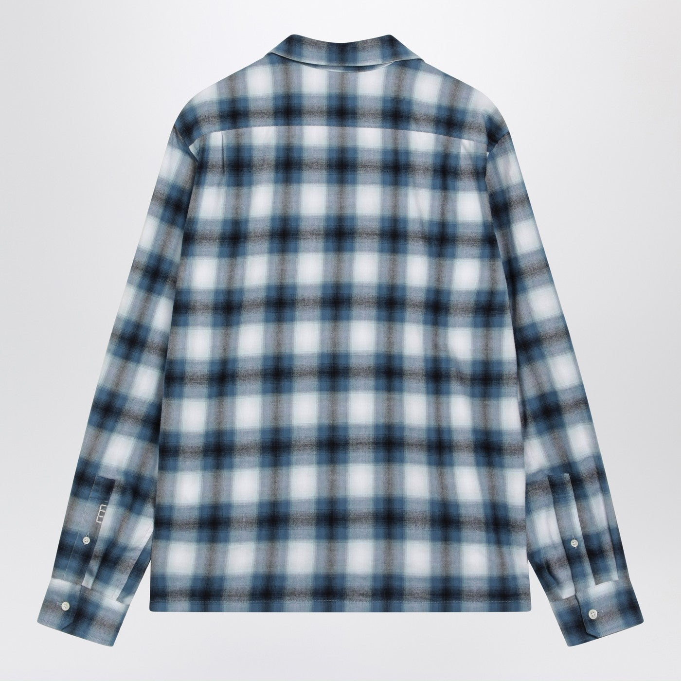 Jw Anderson Blue Gradient Check Shirt Men