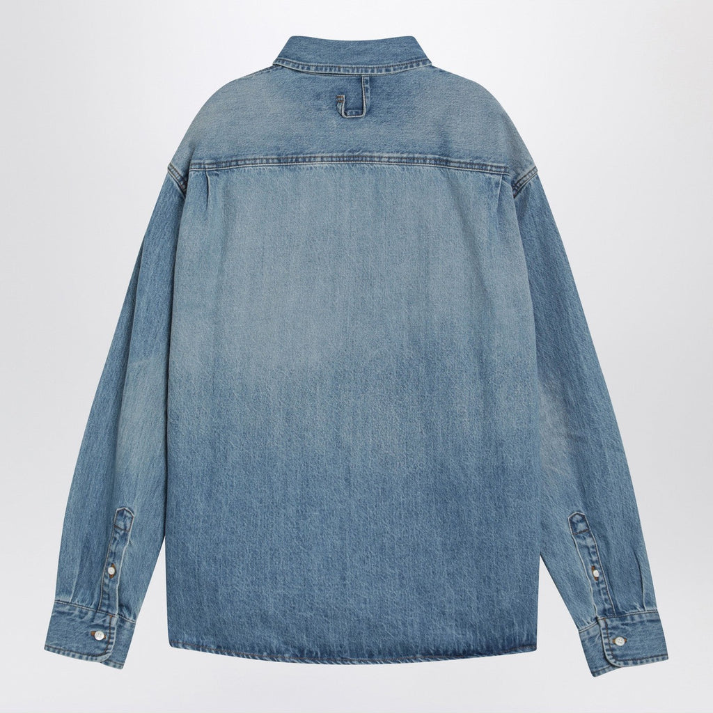 Jacquemus Simon Blue De-Nã®Mes Denim Shirt Men