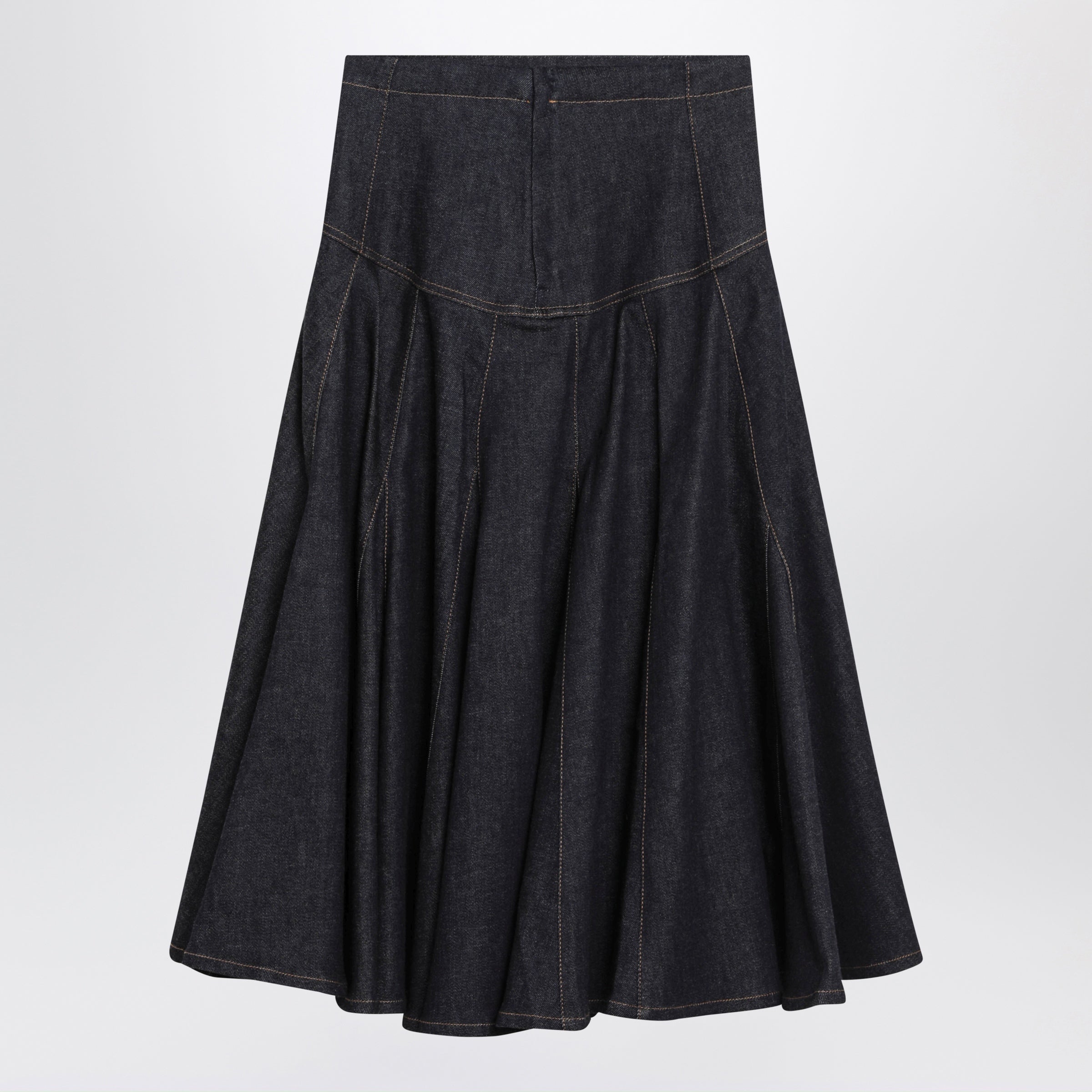 Jacquemus Lavoir De-Nã®Mes Skirt In Navy Blue Denim Women