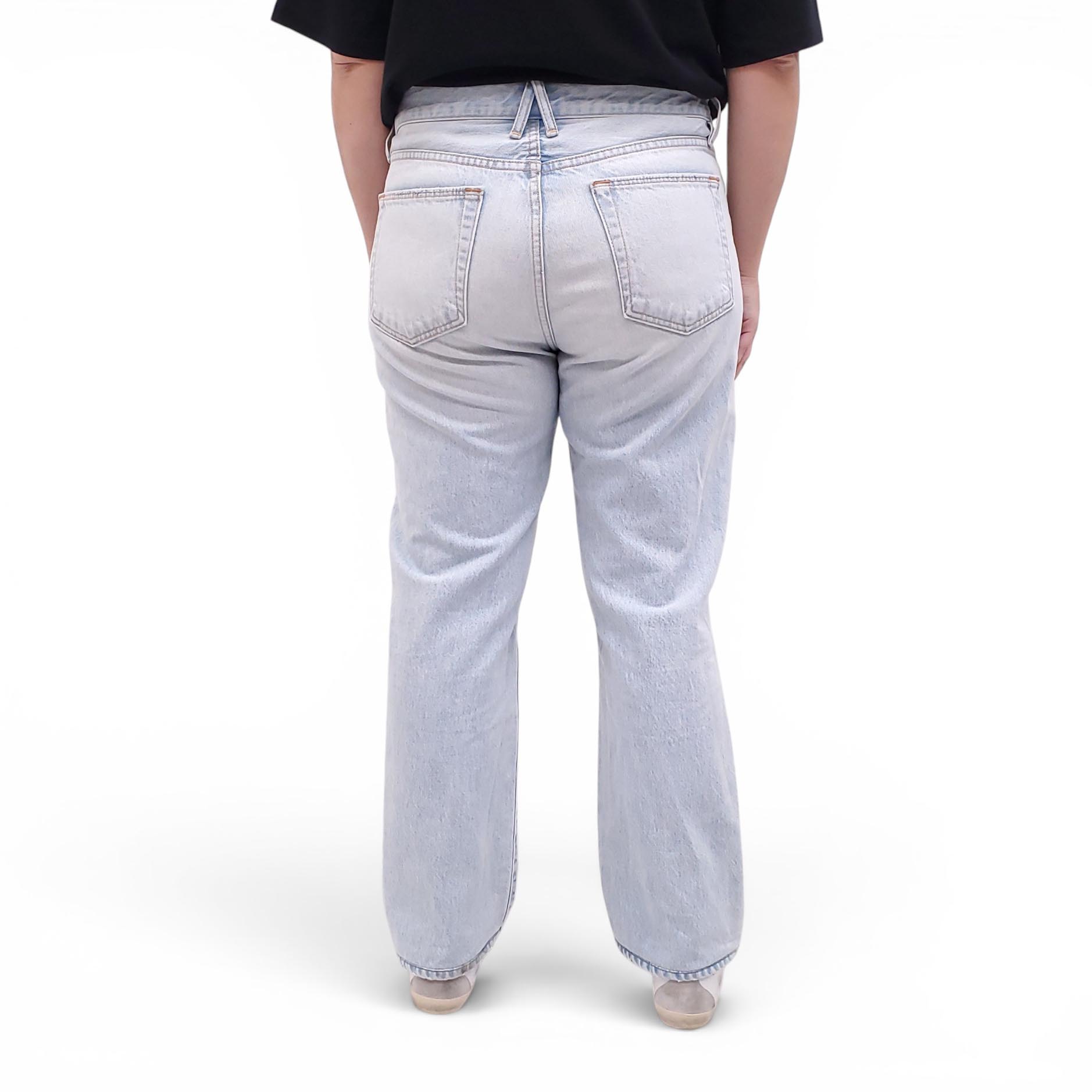 SLVRLAKE LIGHT WASH 'SOPHIE LONG' JEANS - SIZE 32