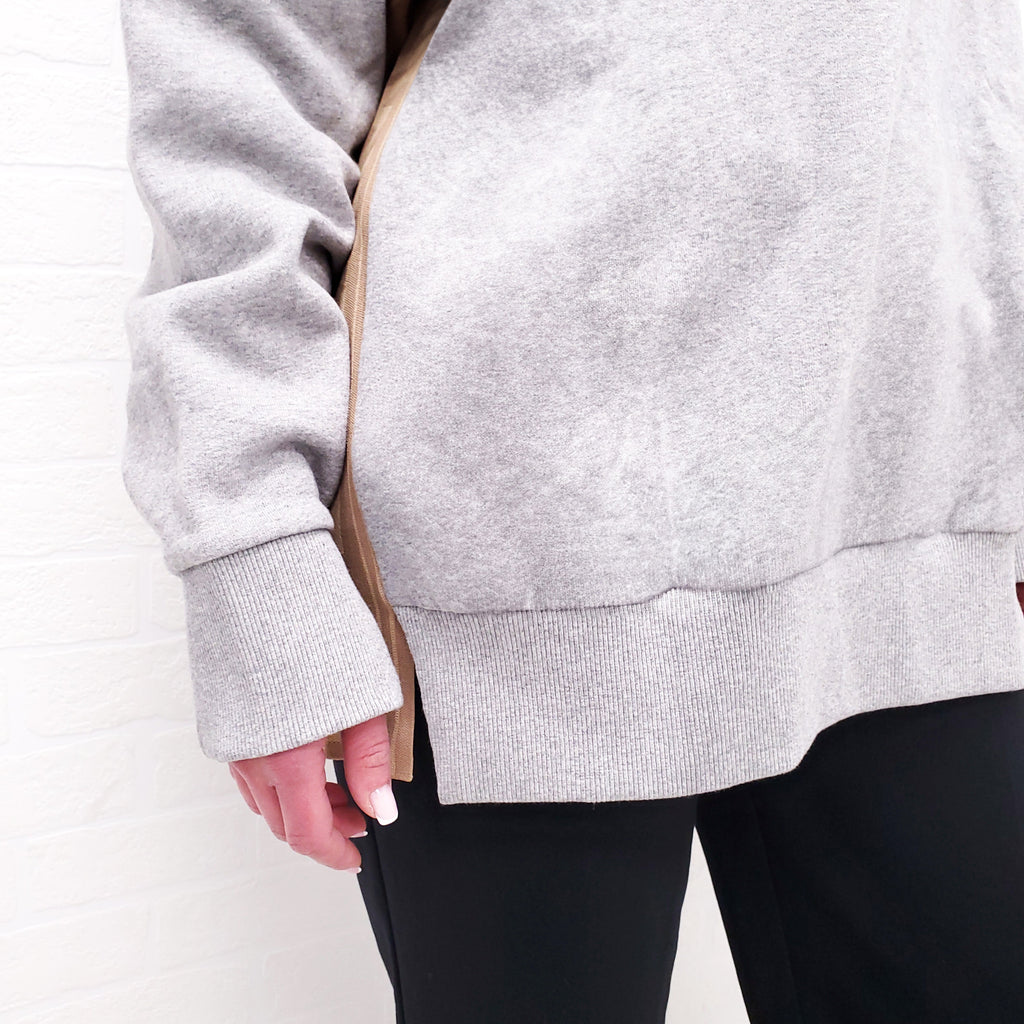 STELLA MCCARTNEY GREY LOGO HOODIE - SIZE S