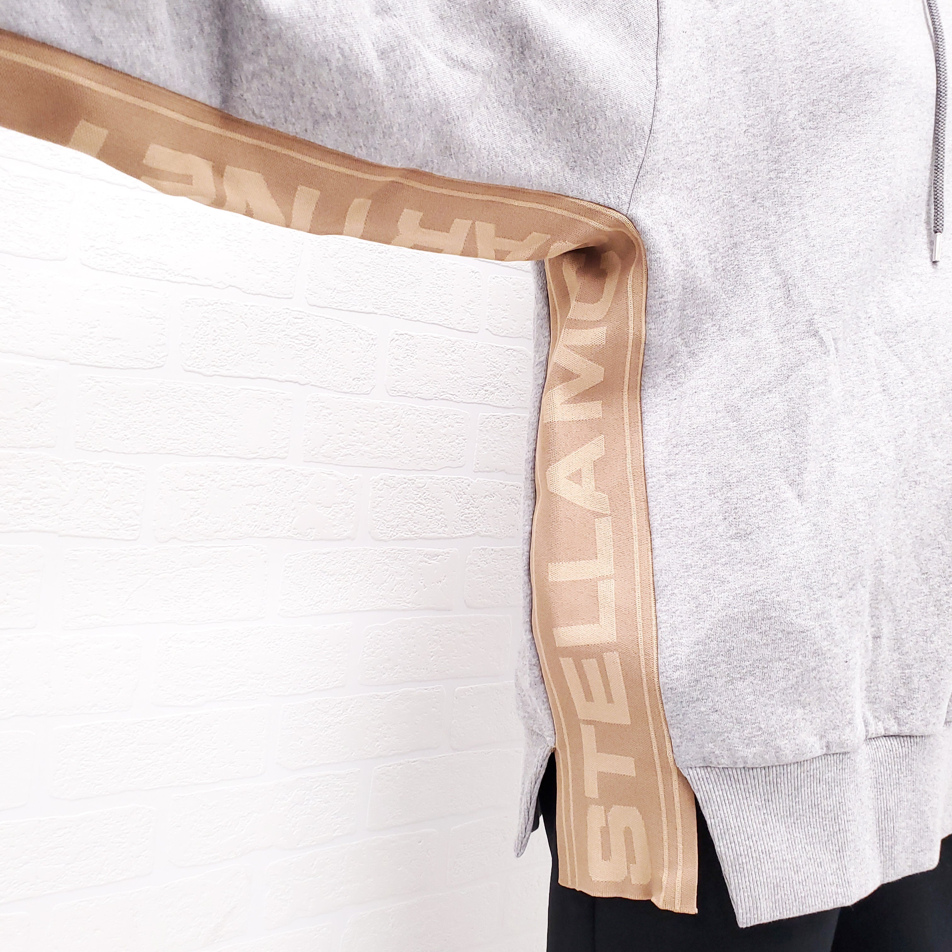 STELLA MCCARTNEY GREY LOGO HOODIE - SIZE S