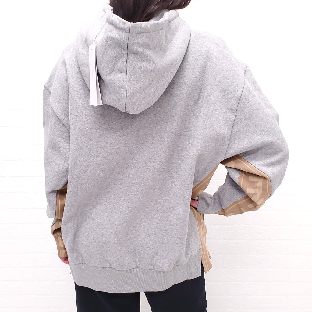 STELLA MCCARTNEY GREY LOGO HOODIE - SIZE S