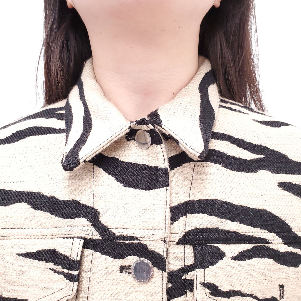 STELLA MCCARTNEY ZEBRA PRINT JACKET - SIZE 40