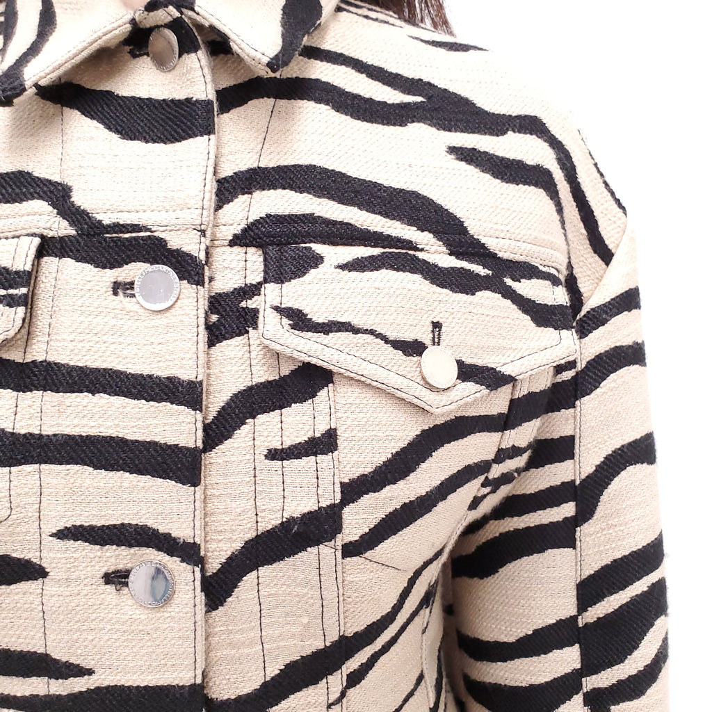 STELLA MCCARTNEY ZEBRA PRINT JACKET - SIZE 40