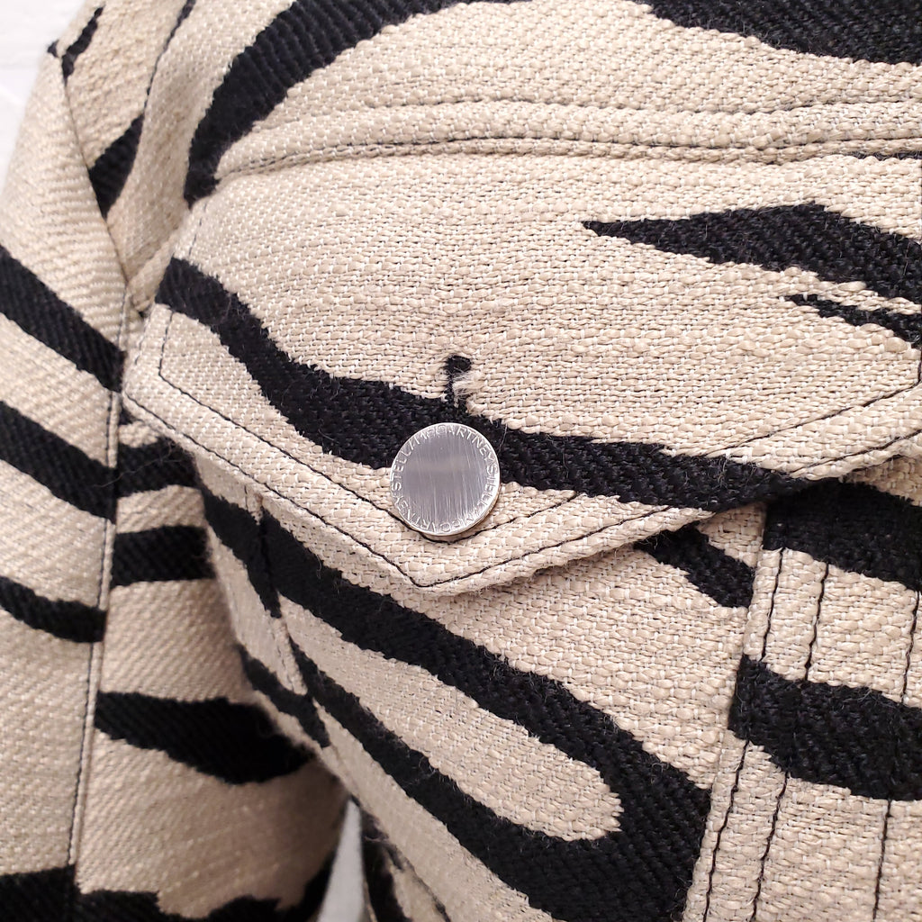 STELLA MCCARTNEY ZEBRA PRINT JACKET - SIZE 40