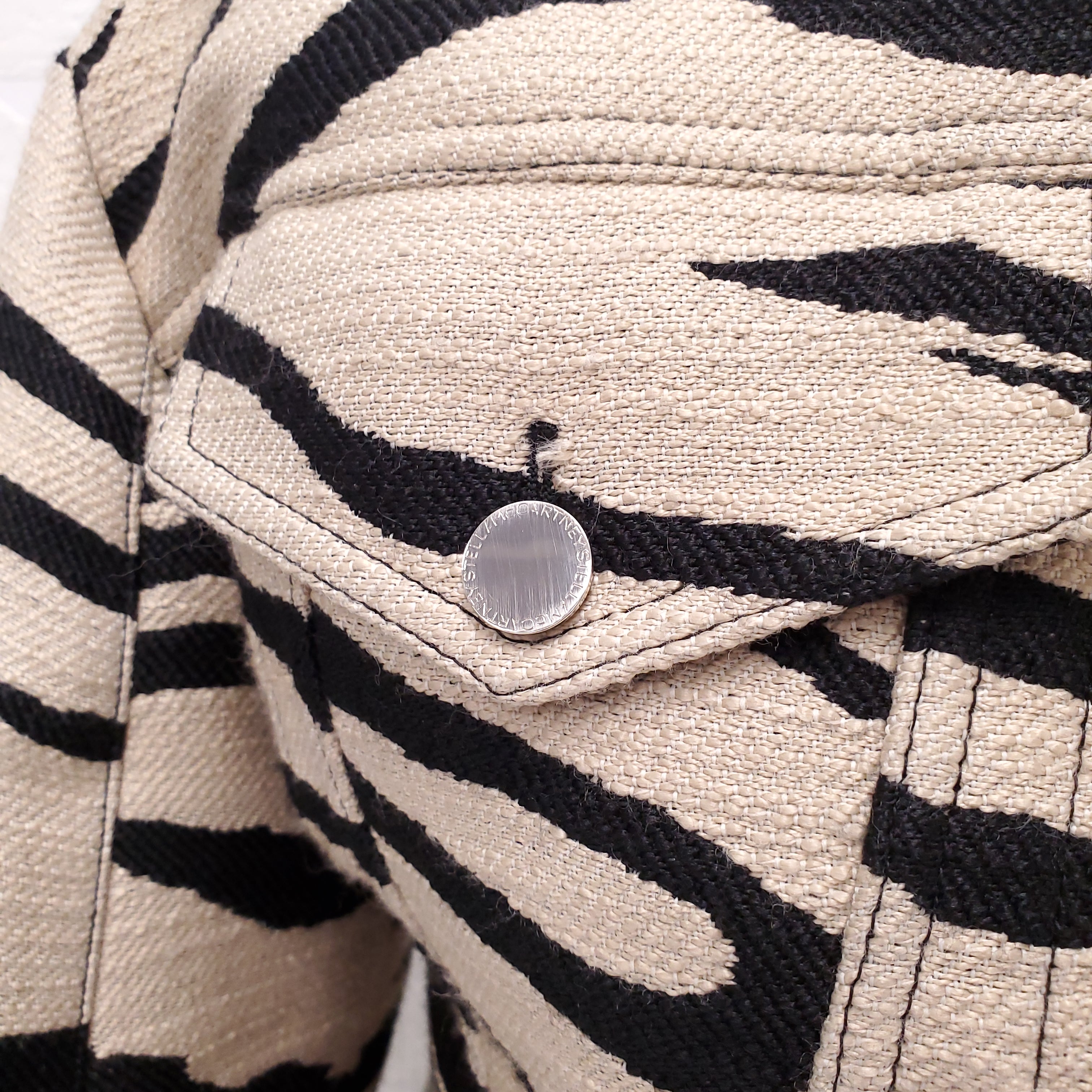 STELLA MCCARTNEY ZEBRA PRINT JACKET - SIZE 40