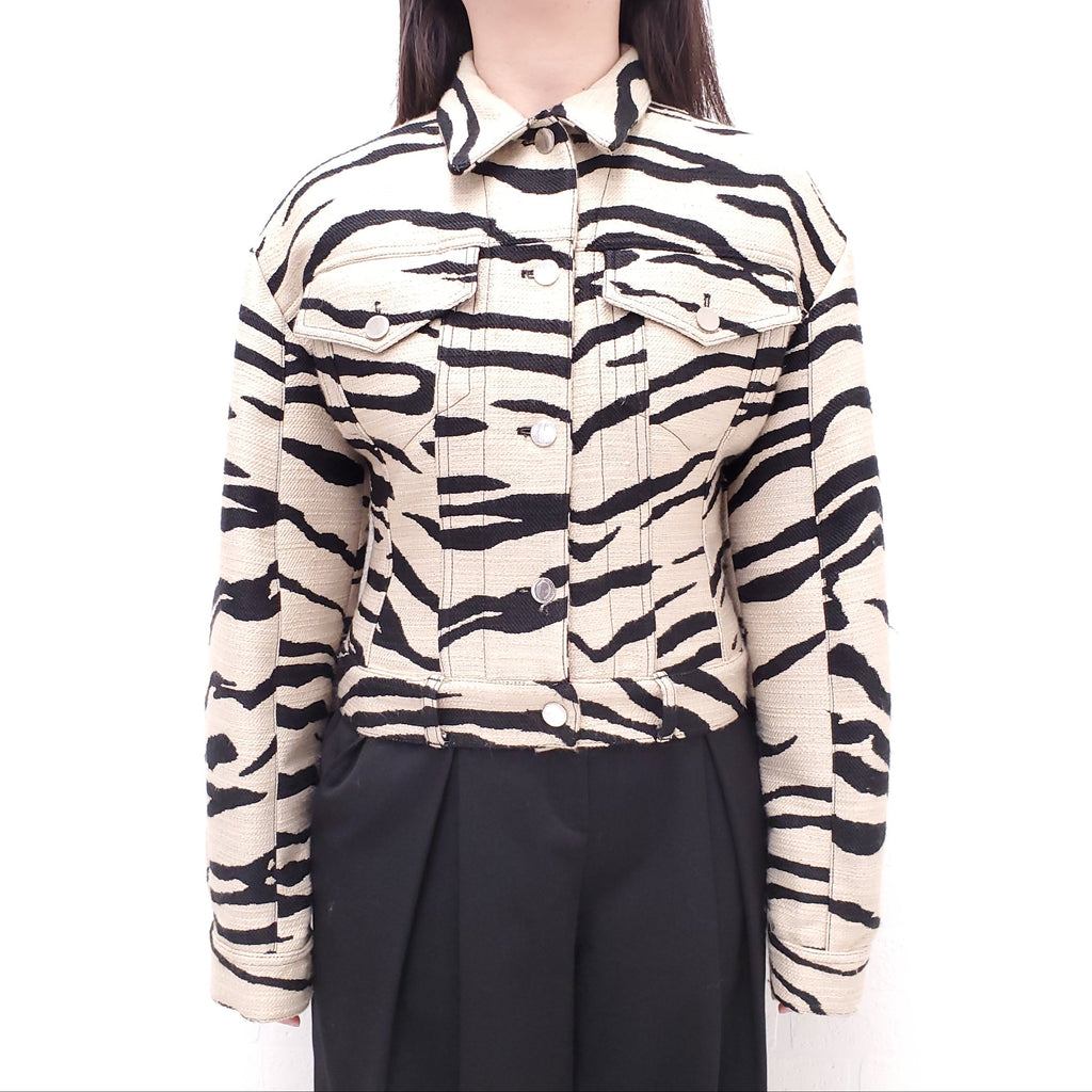 STELLA MCCARTNEY ZEBRA PRINT JACKET - SIZE 40