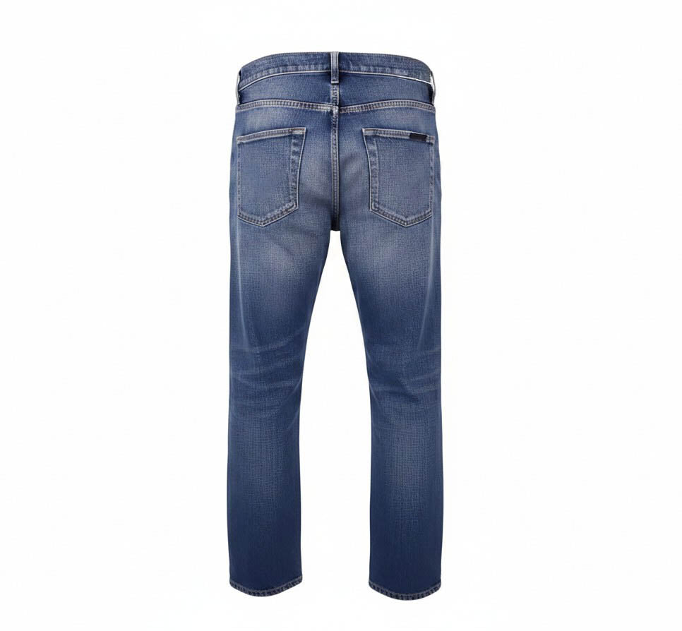 SAINT LAURENT DENIM JEANS WITH LOGO - SIZE 24