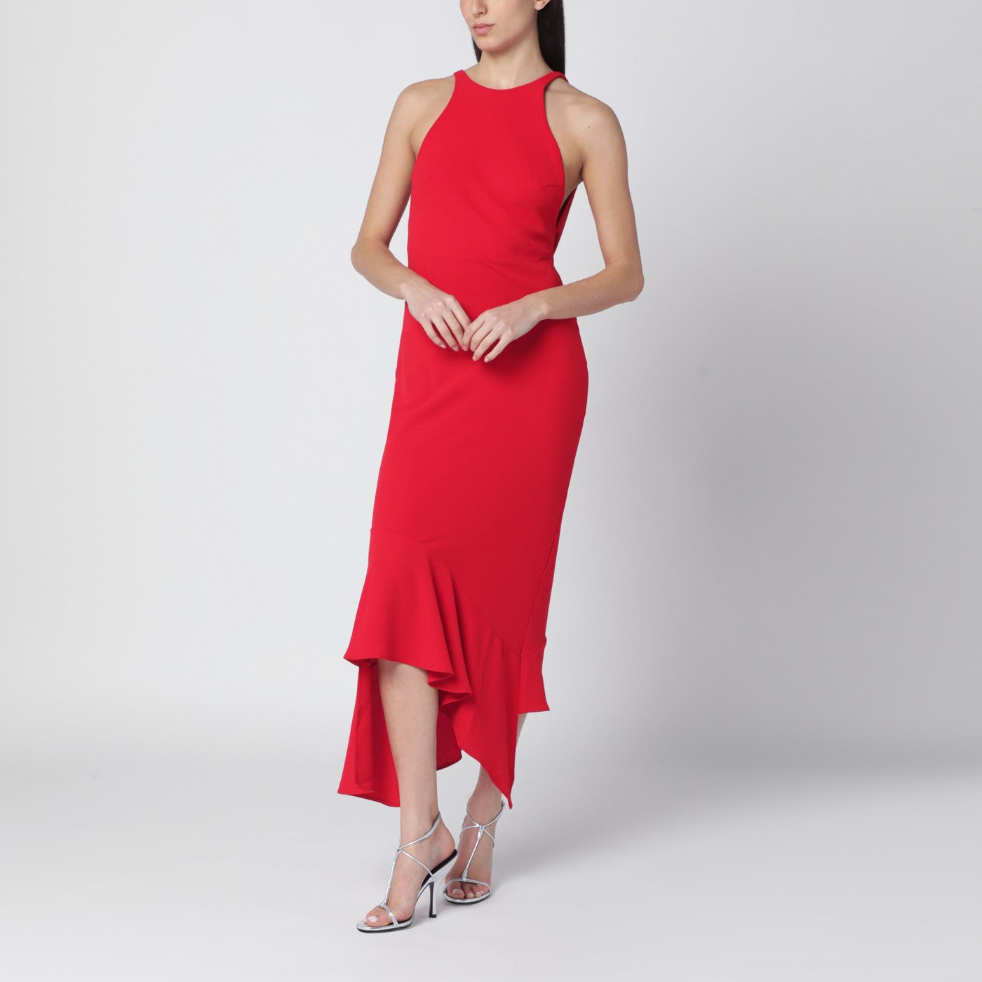 The Andamane Red Carmen Open-Back Dress Women