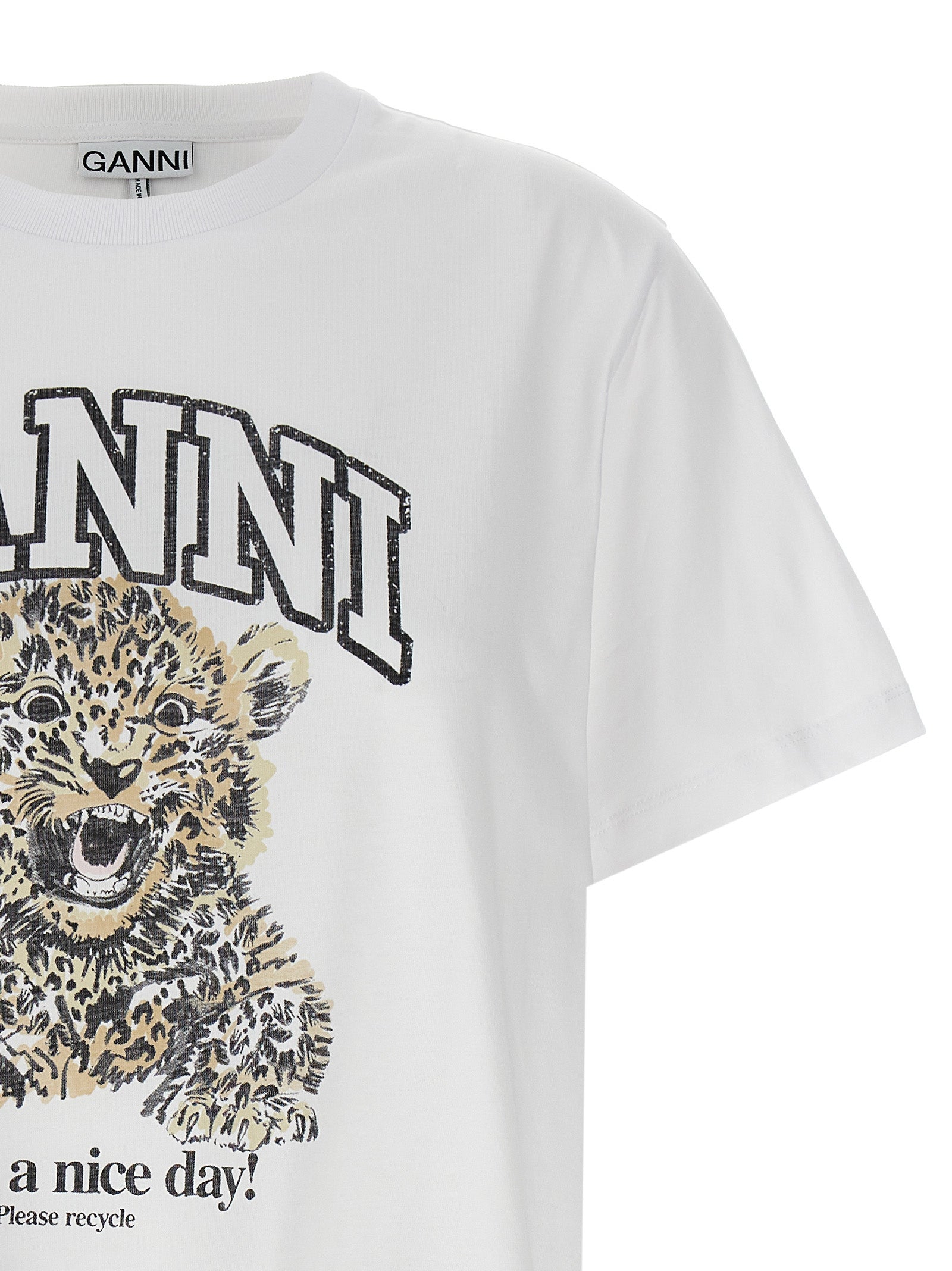 Ganni Women 'Leopard' T-Shirt