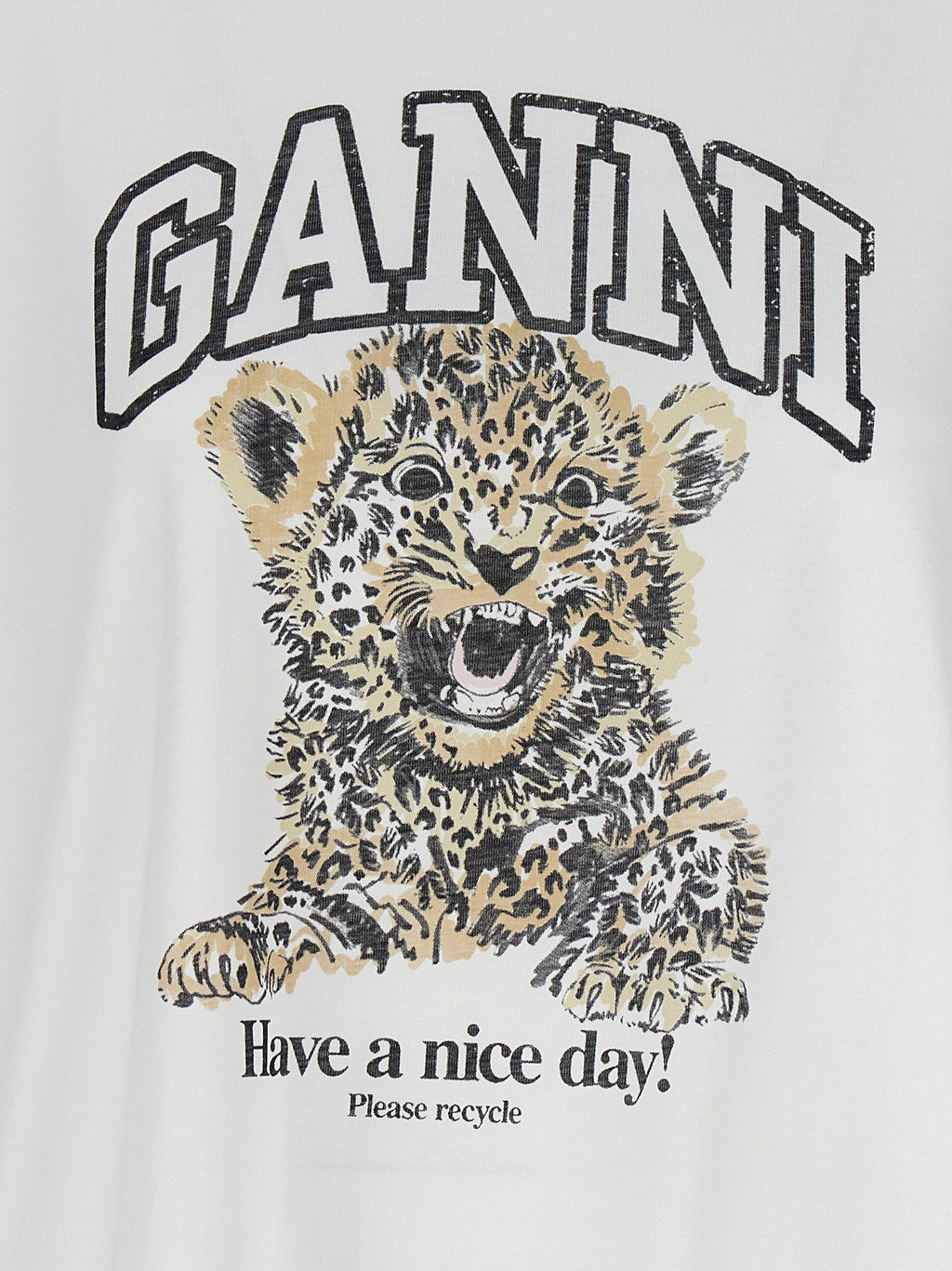Ganni Women 'Leopard' T-Shirt