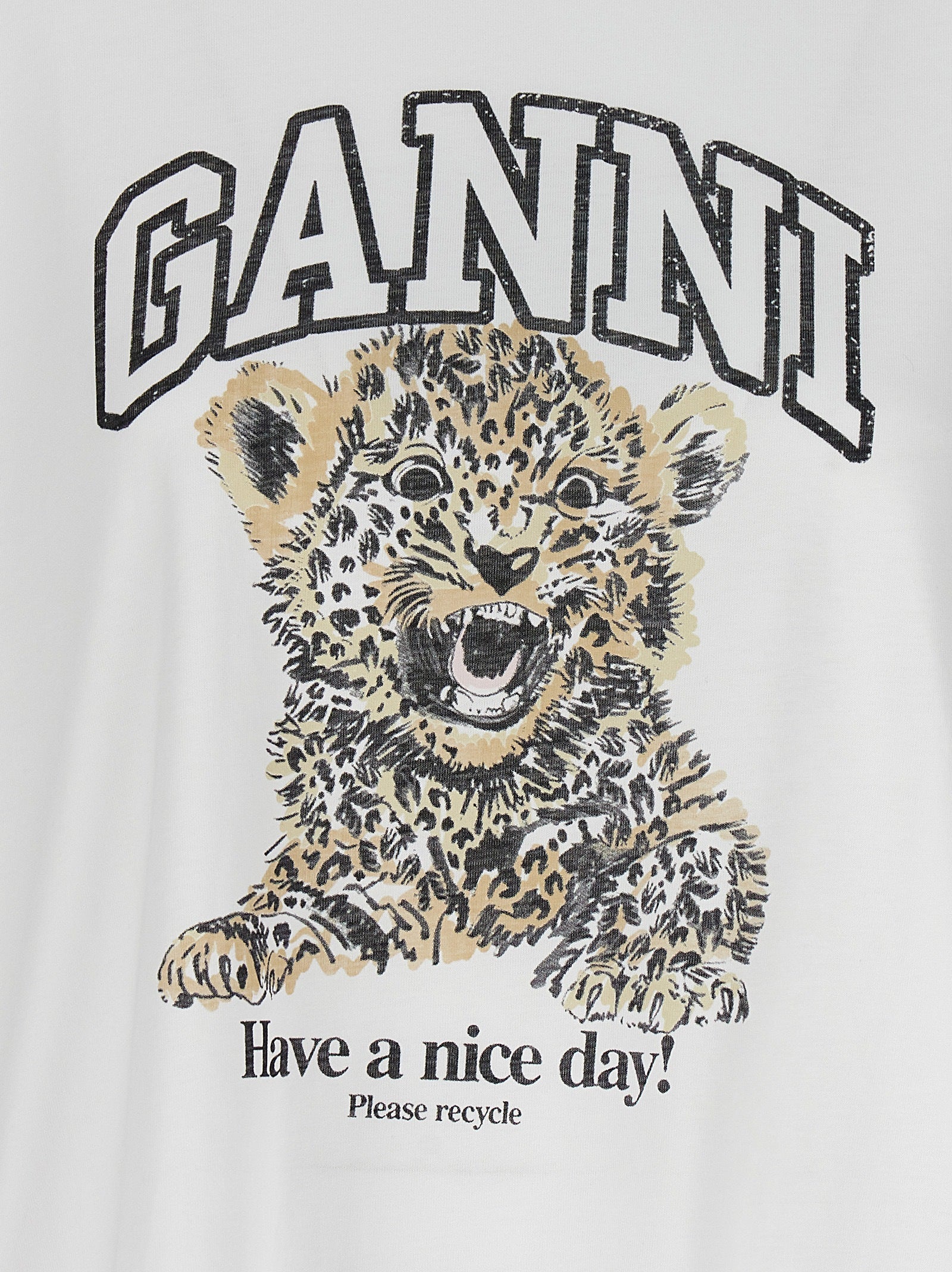 Ganni Women 'Leopard' T-Shirt