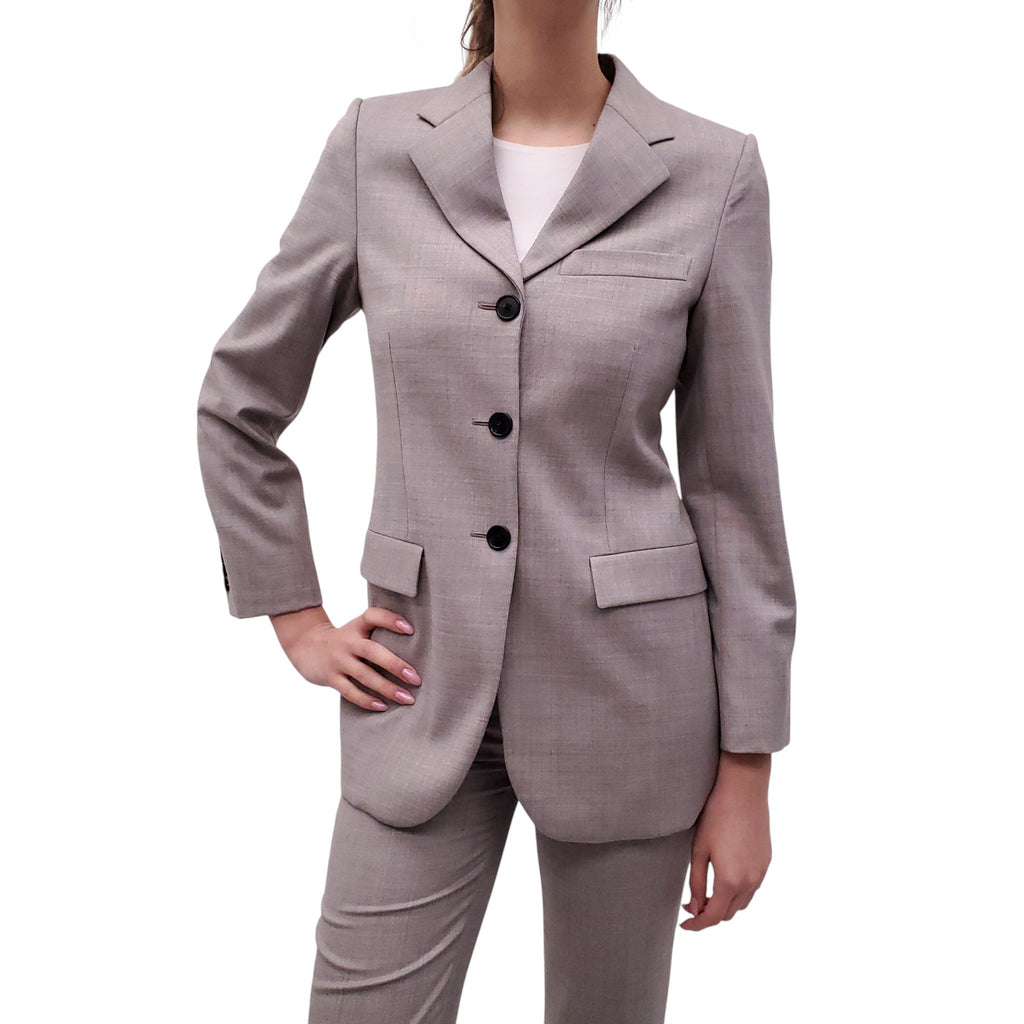 THE ROW GREY BLAZER AND PANT SUIT - SIZE 2