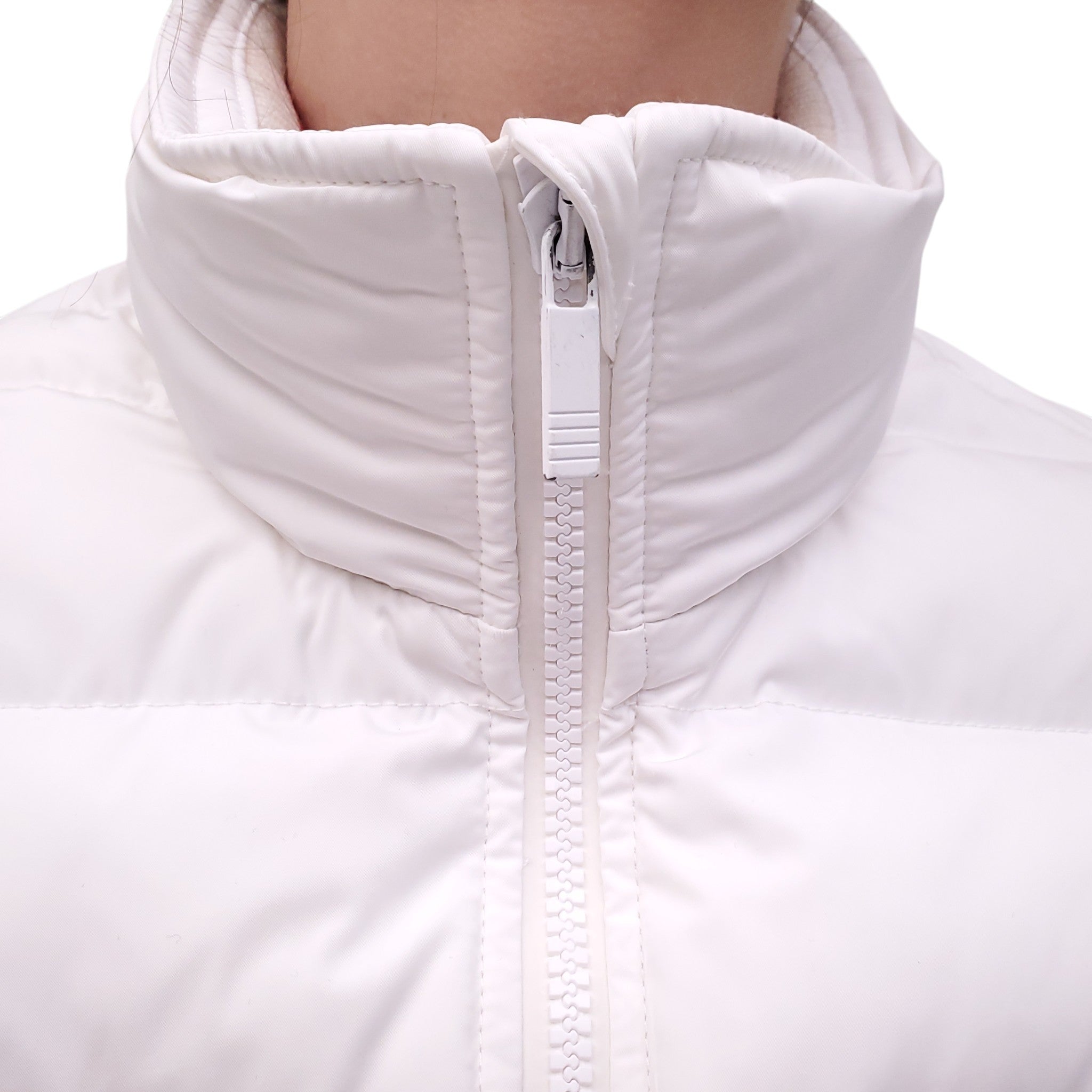THOM BROWNE WHITE DOWN PUFFER JACKET - SIZE 40