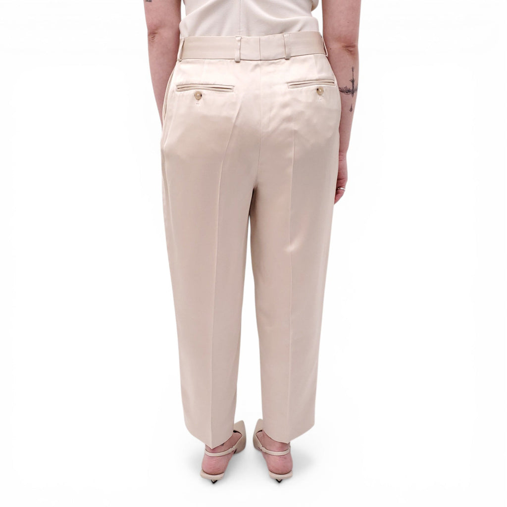 TOTEME PEARL SILK TROUSERS - SIZE 40