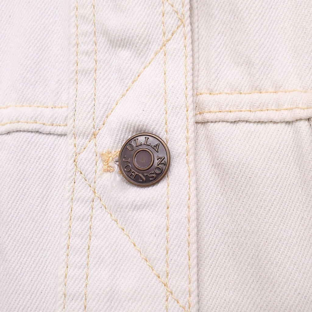 ULLA JOHNSON DENIM JACKET WITH PUFF SLEEVE DETAIL - SIZE S