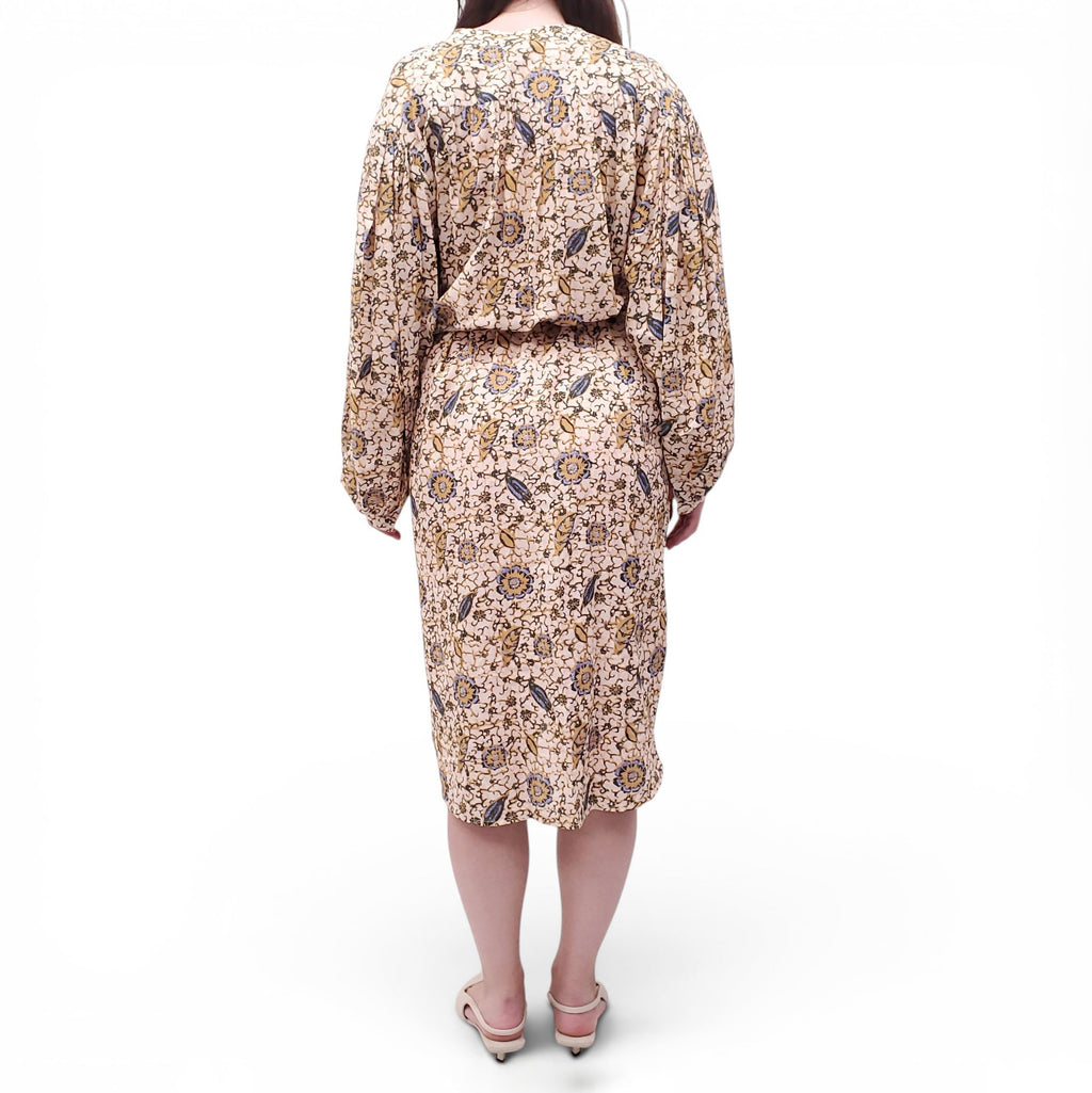 ULLA JOHNSON FLORAL COTTON DRESS - SIZE S