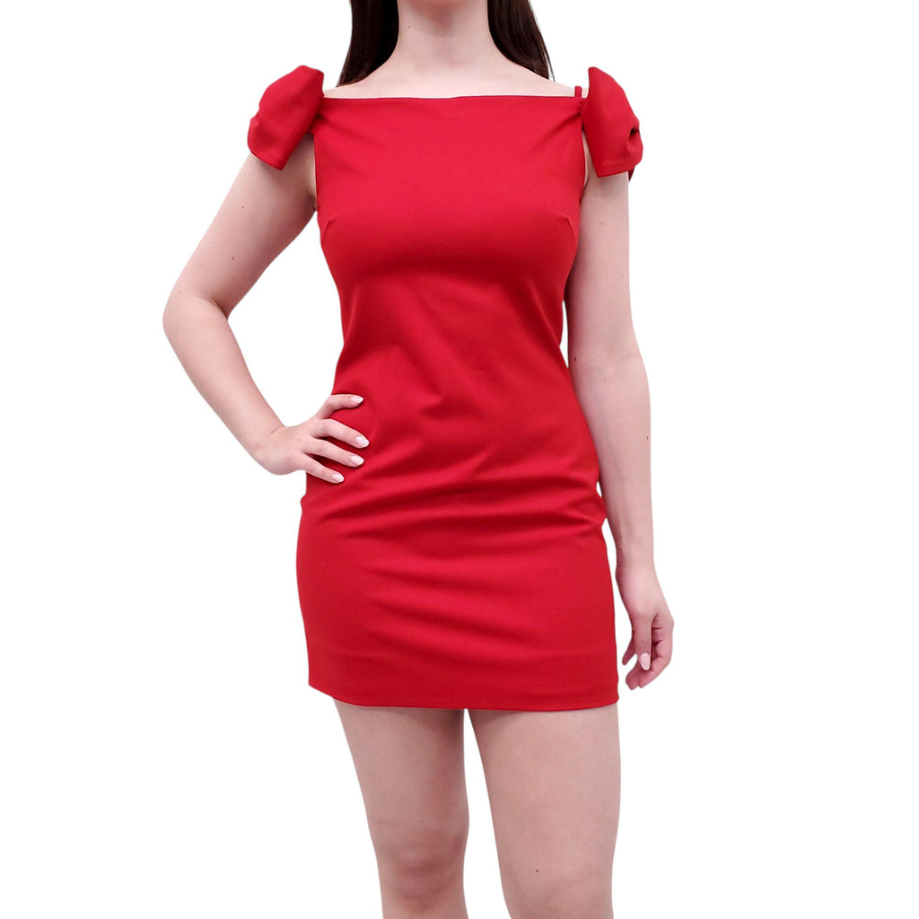 VALENTINO RED BOW DRESS - SIZE 6