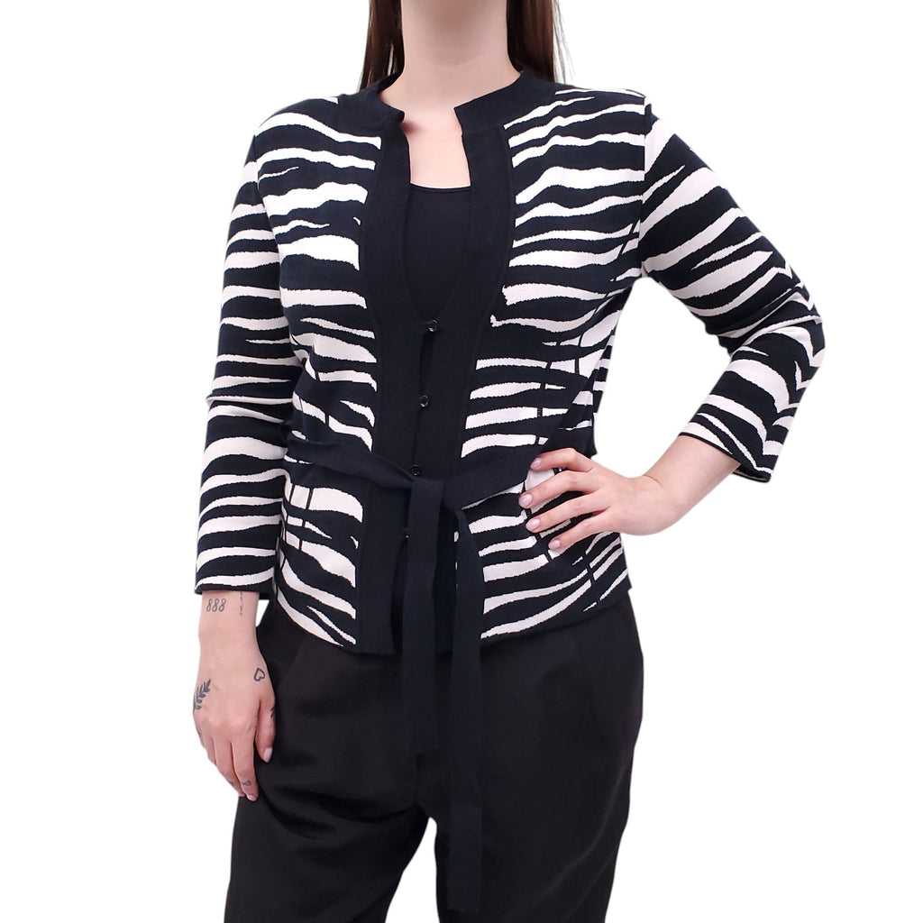 VALENTINO ZEBRA PRINT SWEATER - SIZE L