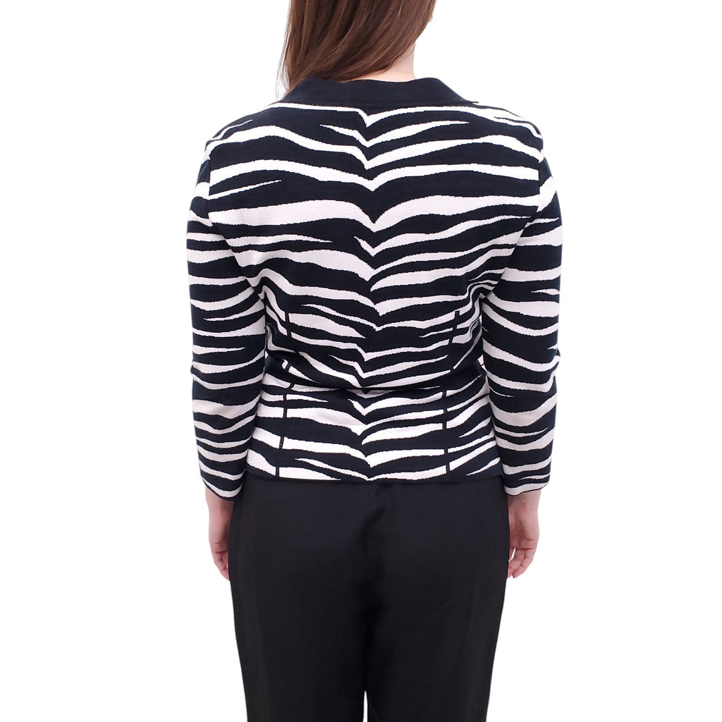 VALENTINO ZEBRA PRINT SWEATER - SIZE L