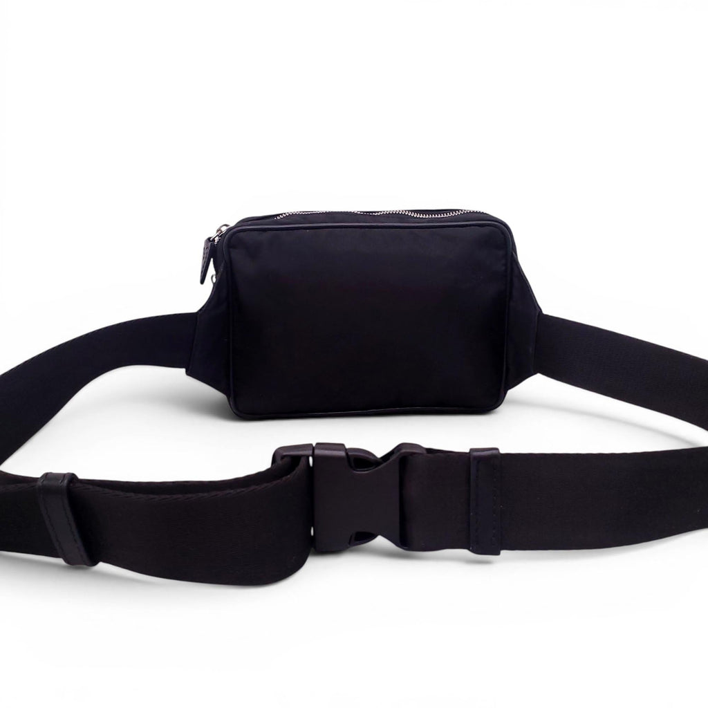 VERSACE BLACK MEDUSA EMBLEM MESSENGER BAG