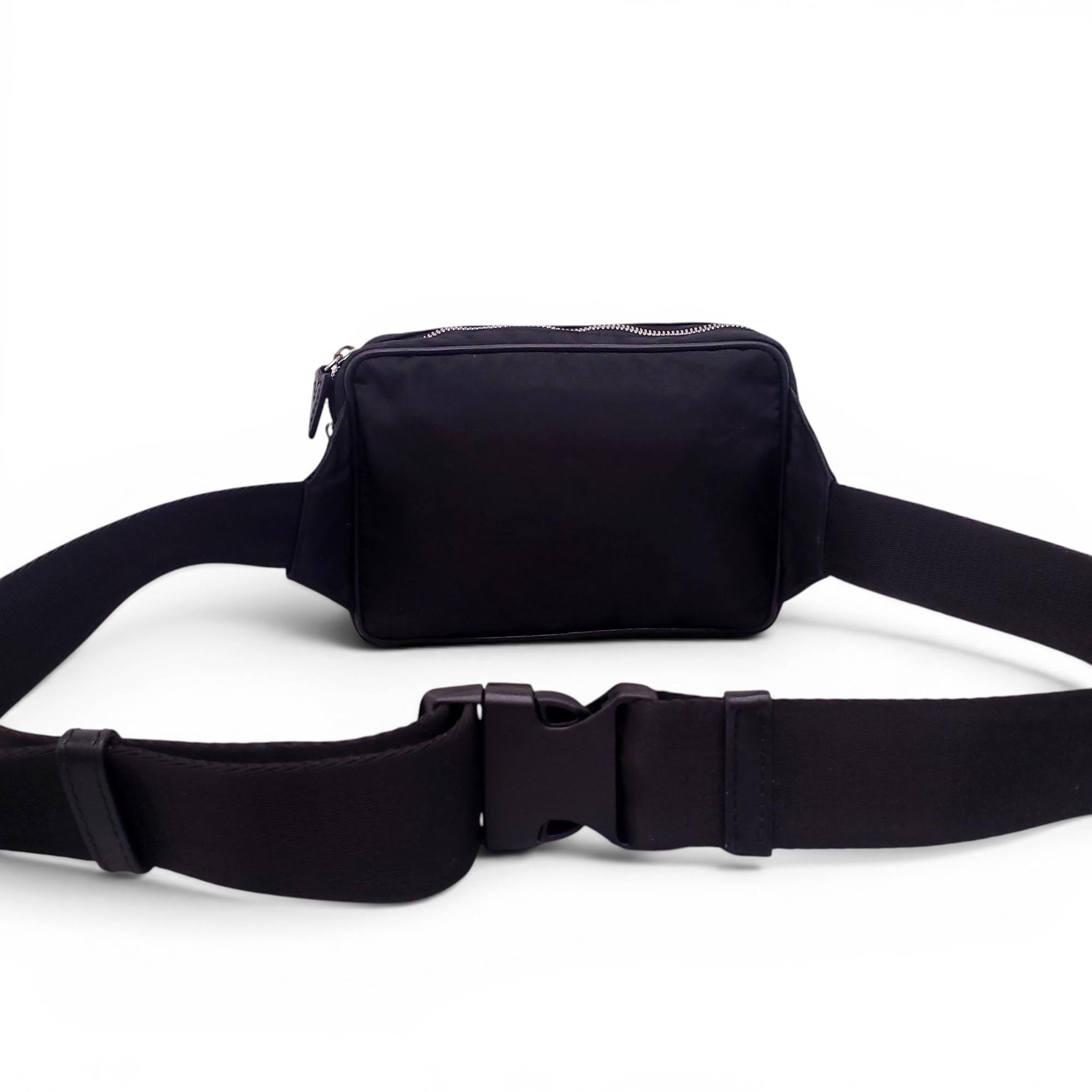 VERSACE BLACK MEDUSA EMBLEM MESSENGER BAG