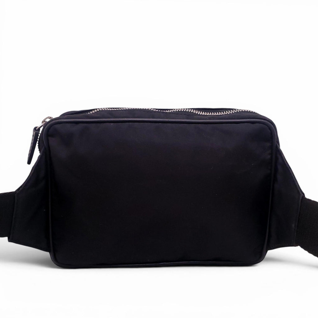 VERSACE BLACK MEDUSA EMBLEM MESSENGER BAG