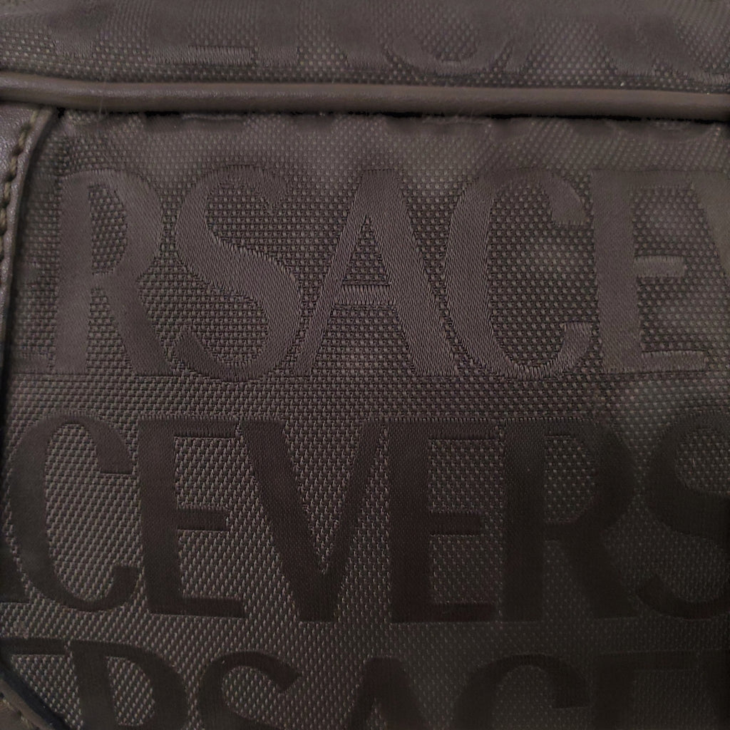 VERSACE GREEN MONOGRAM CROSSBODY BAG