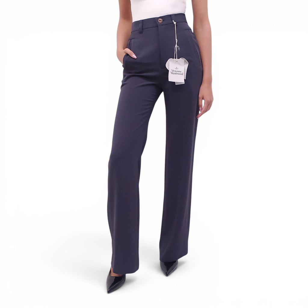 VIVIENNE WESTWOOD NAVY TROUSERS - SIZE 40