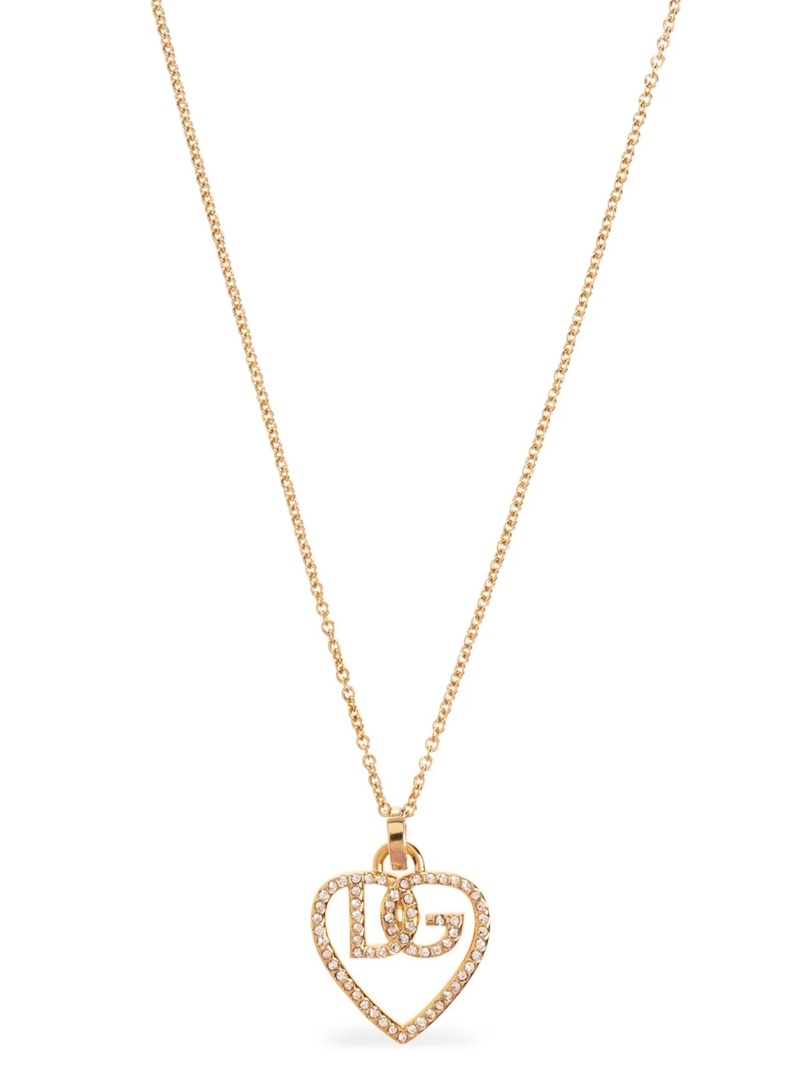 Dolce & Gabbana Women Strass Logo Necklace