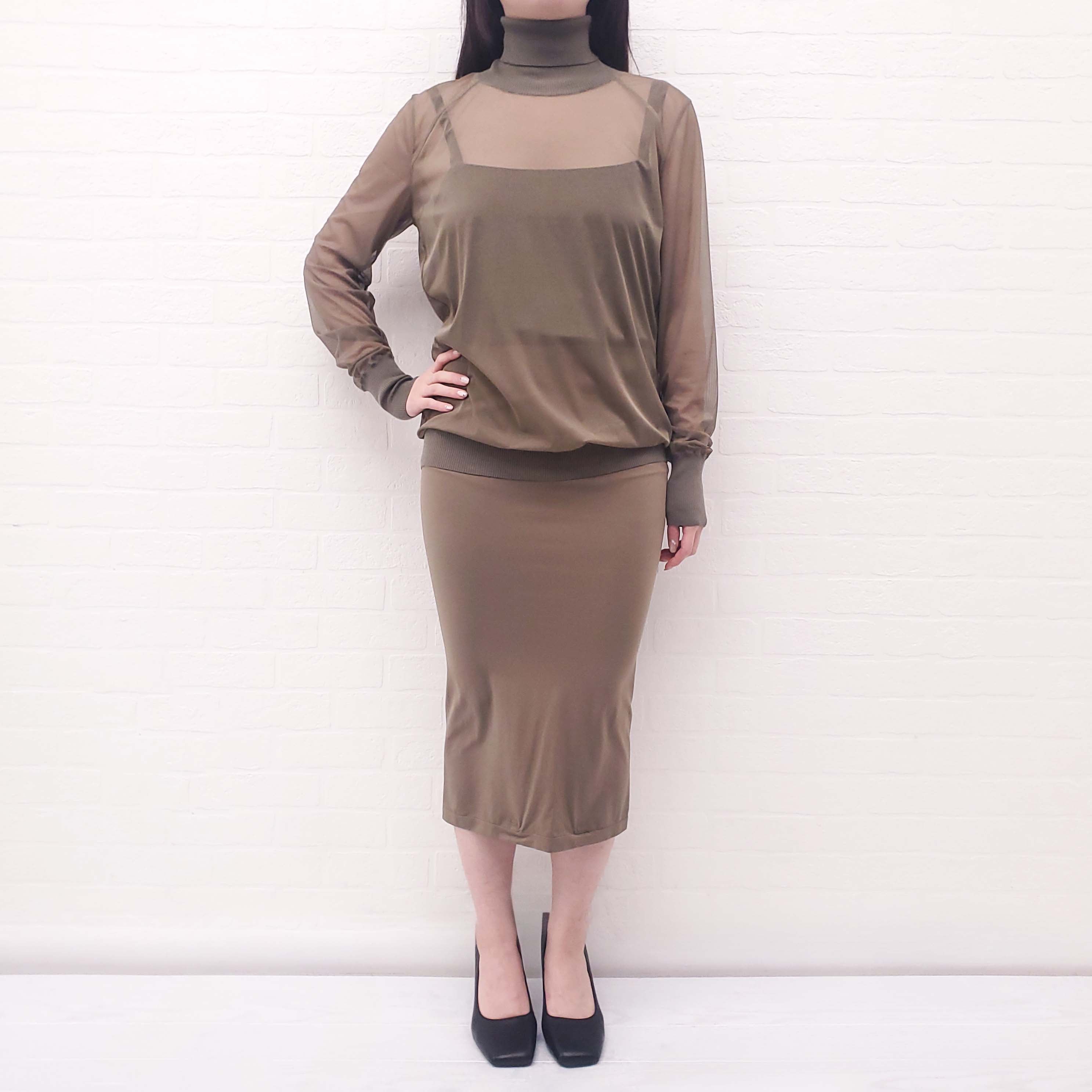 WOLFORD GREEN SKIRT SET - SIZE L