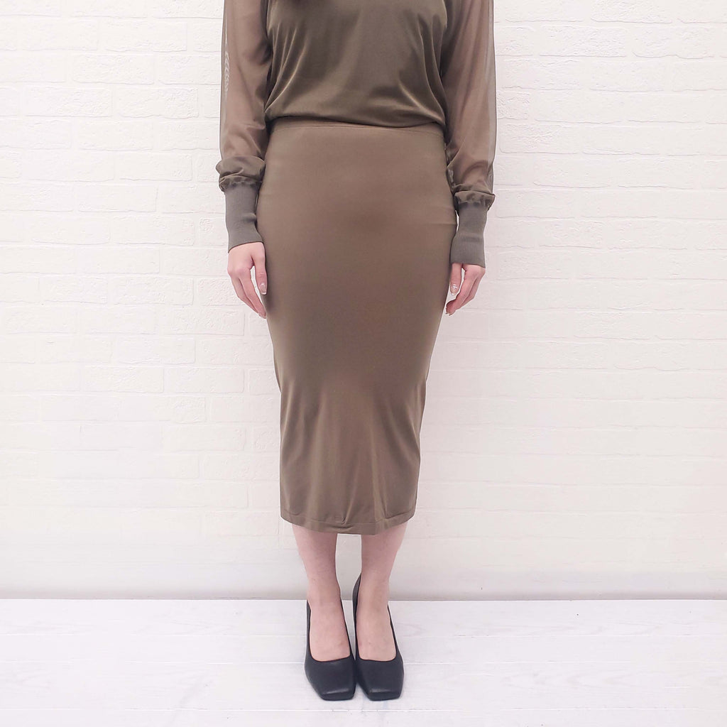 WOLFORD GREEN SKIRT SET - SIZE L