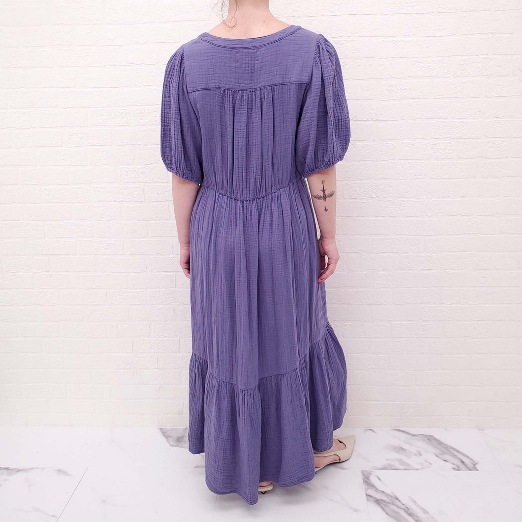 XIRENA PURPLE LENNOX DRESS - SIZE M