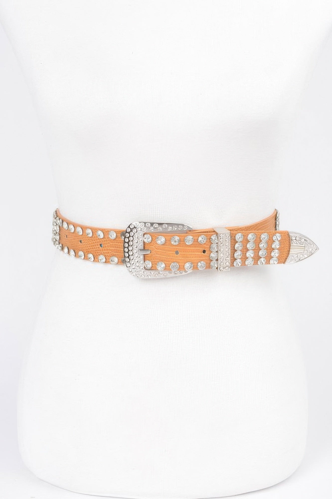Sparkling Rhinestone Metal Belt