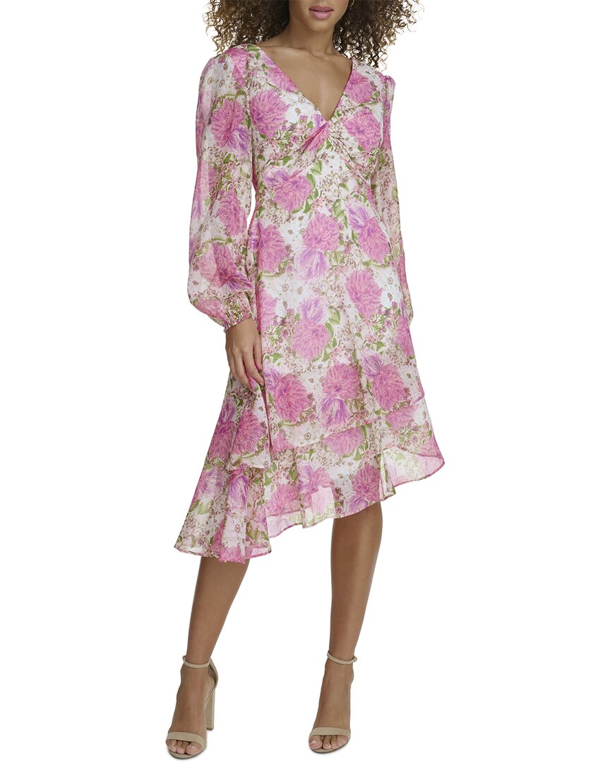 Siena Printed Shimmer Yoryu Midi Dress