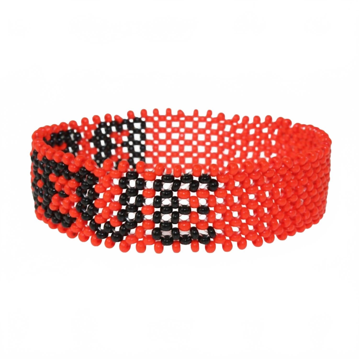Unisex Believe Handmade Bracelet In Red