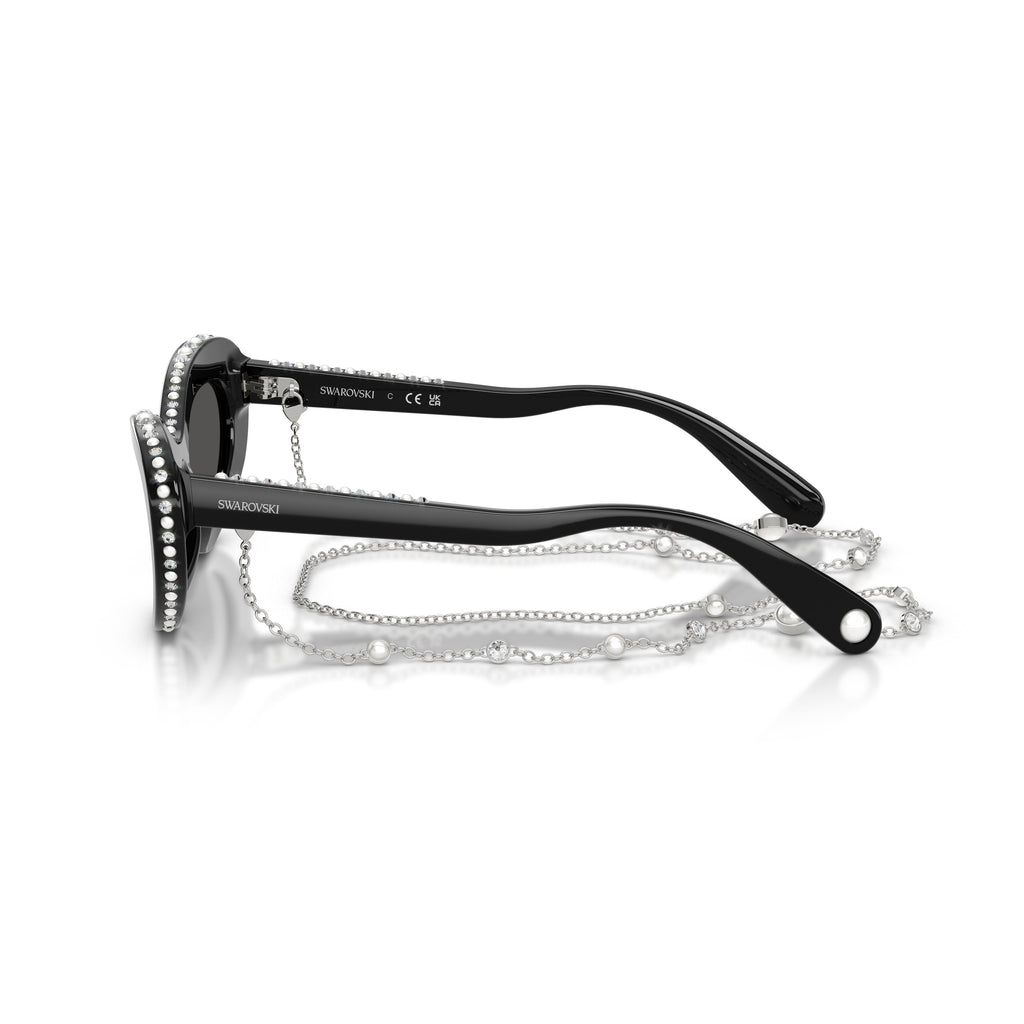 0Sk6061U Cat-Eye Sunglasses with Crystals