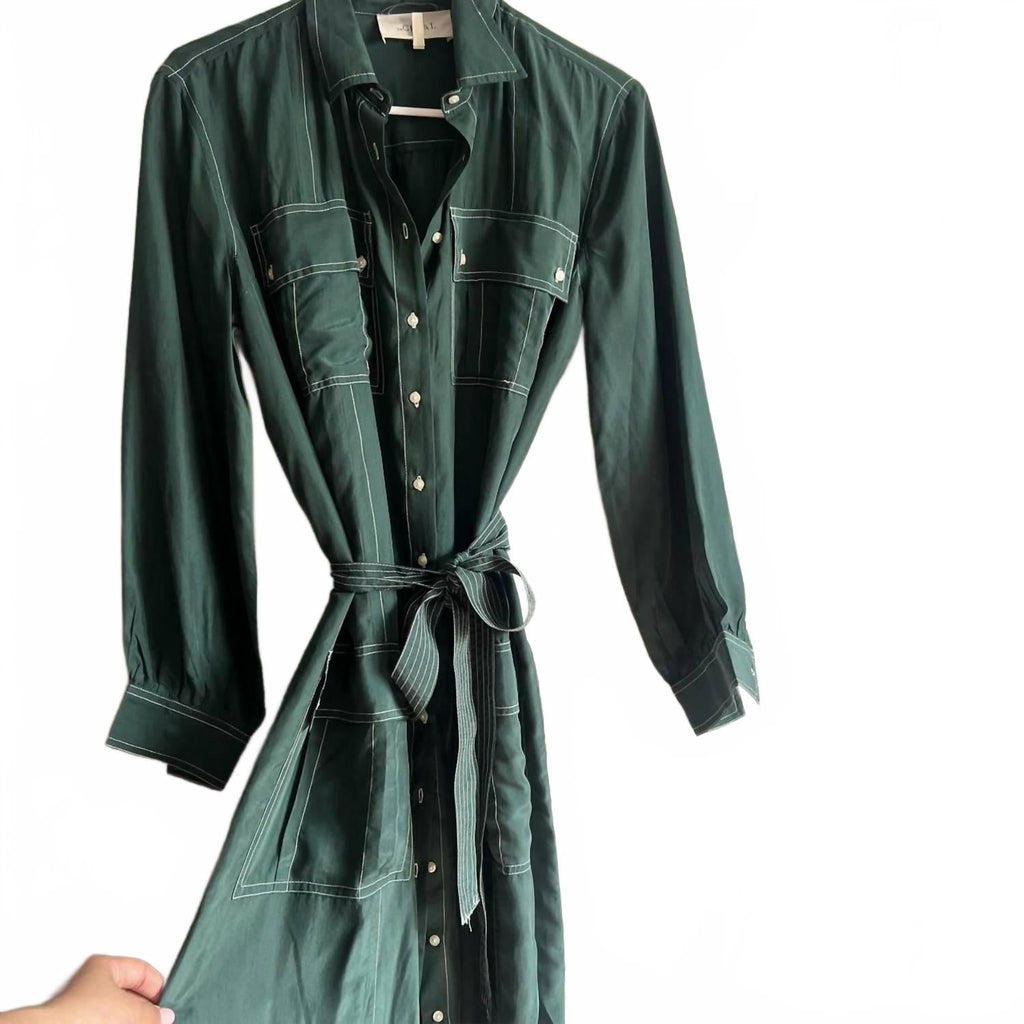 Women's The Cargo Dress In Deep Green