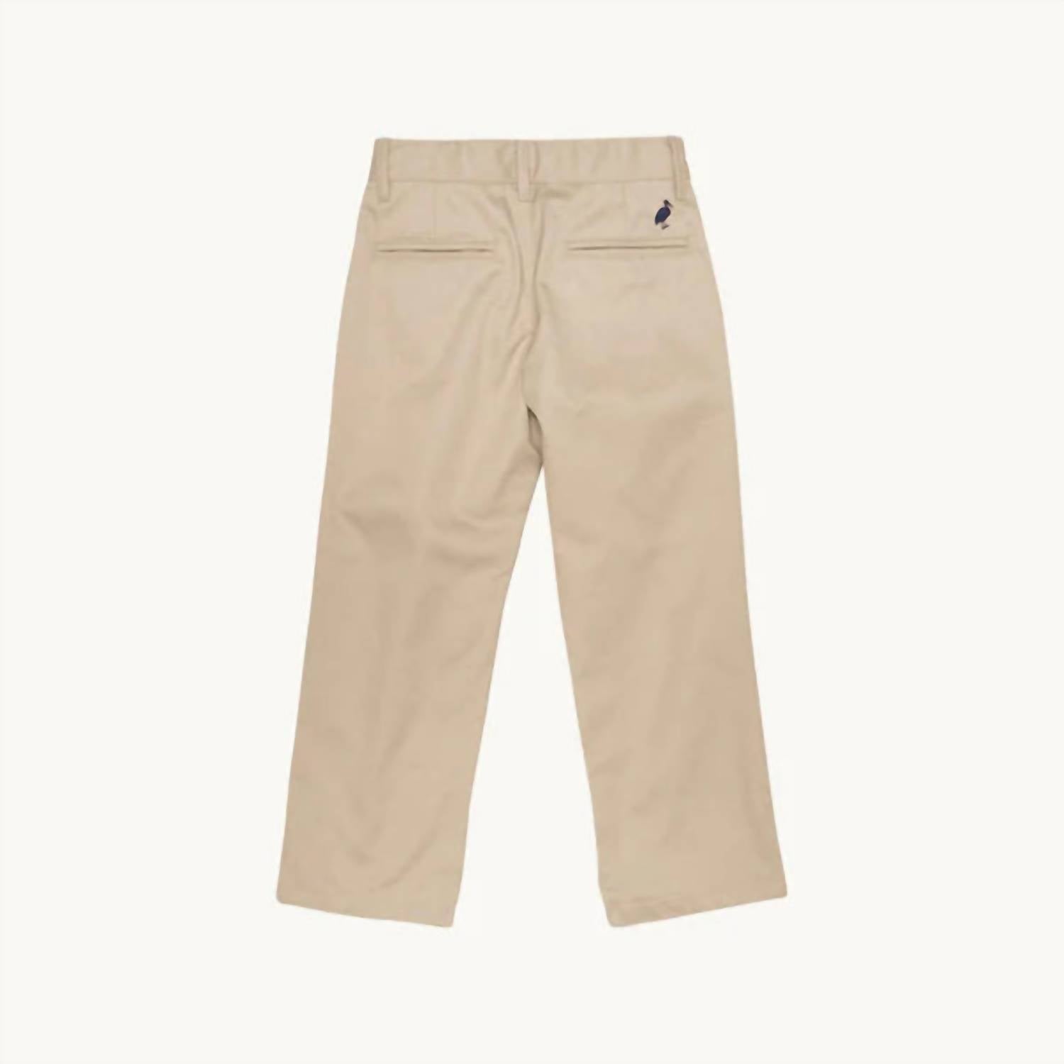Prep School Pants In Keeneland Khaki With Nantucket Navy Stork