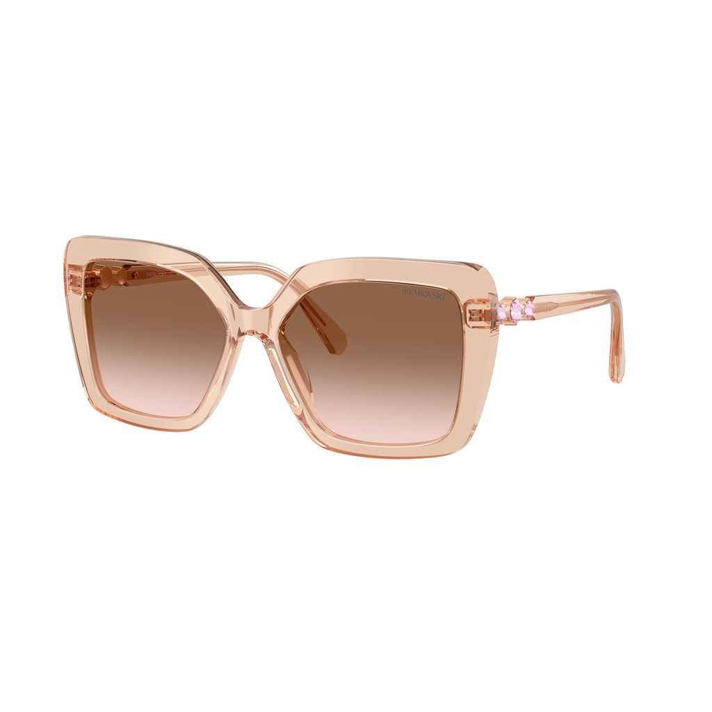 0Sk6049 Bold Oversized Square Sunglasses with Crystal Embellishments