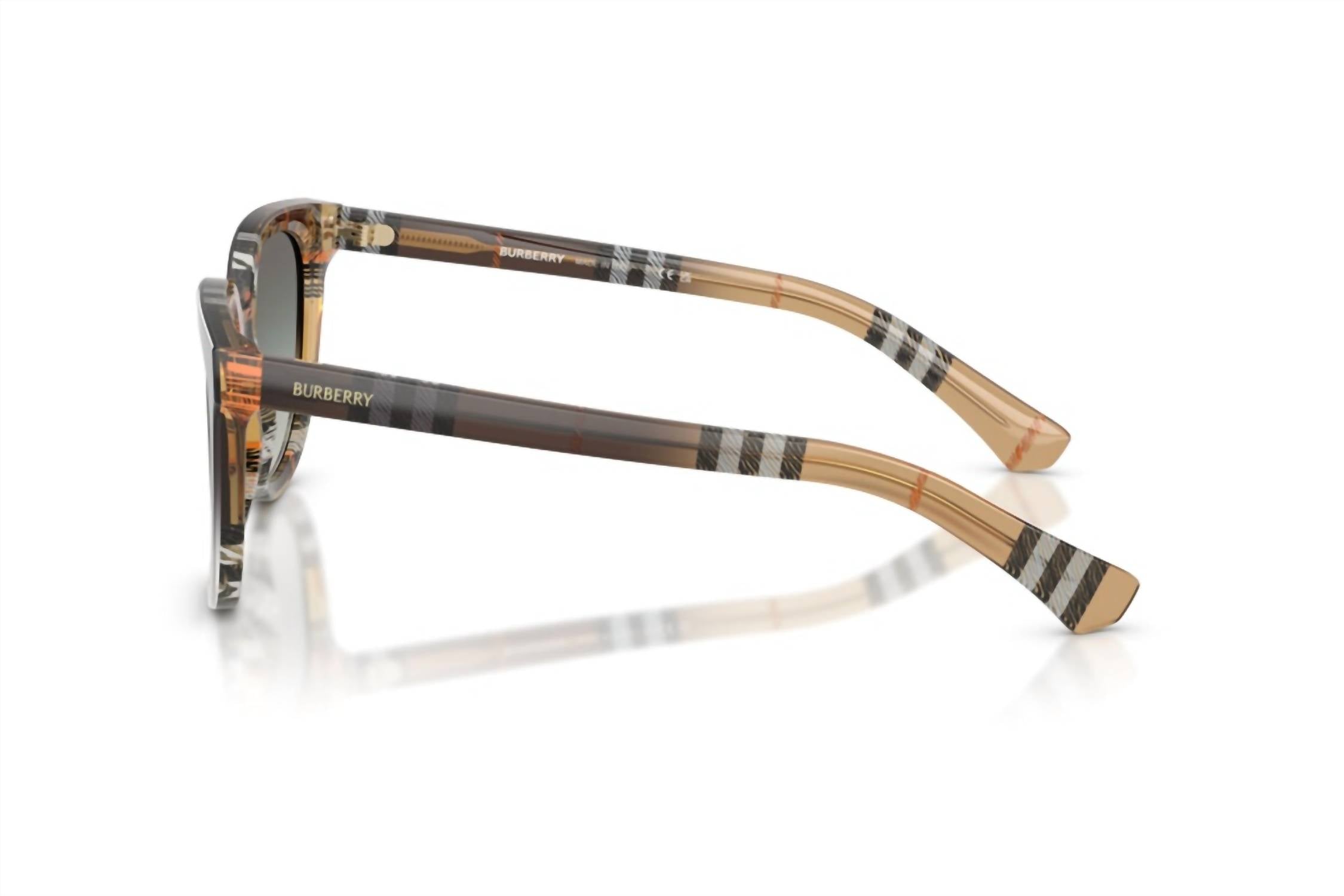 Women's Square Sunglasses In Check Sand