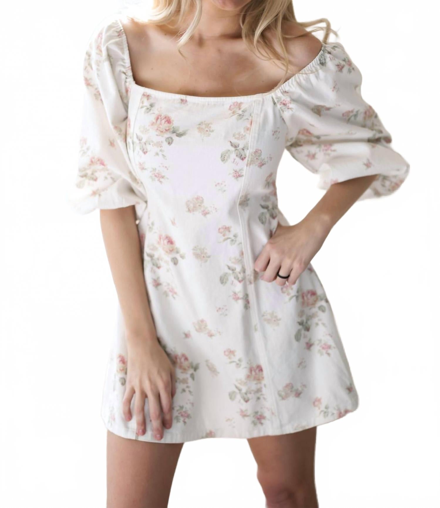 Deanna Dress In White
