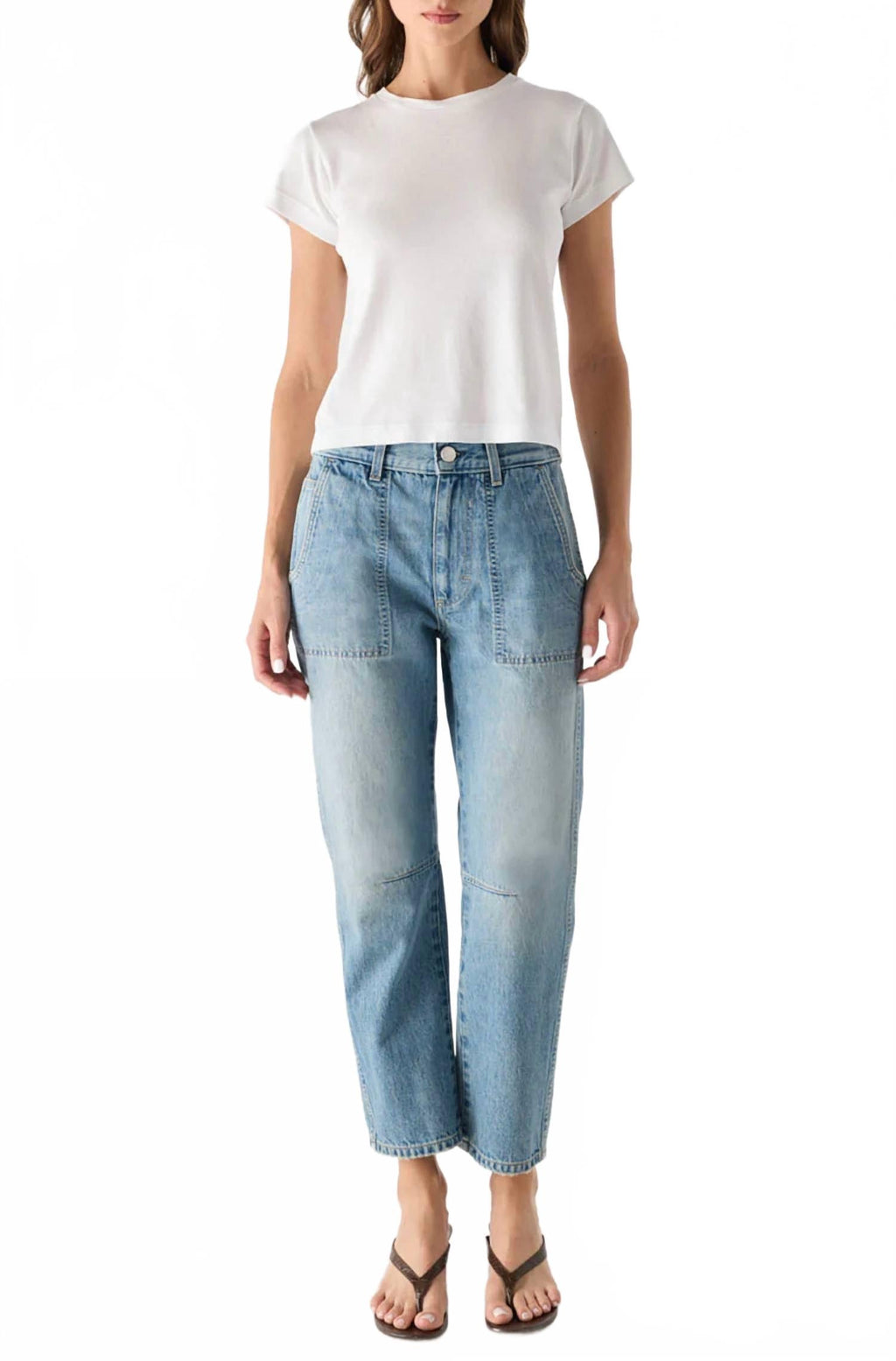Cate High Rise Cropped Jeans In Pulse